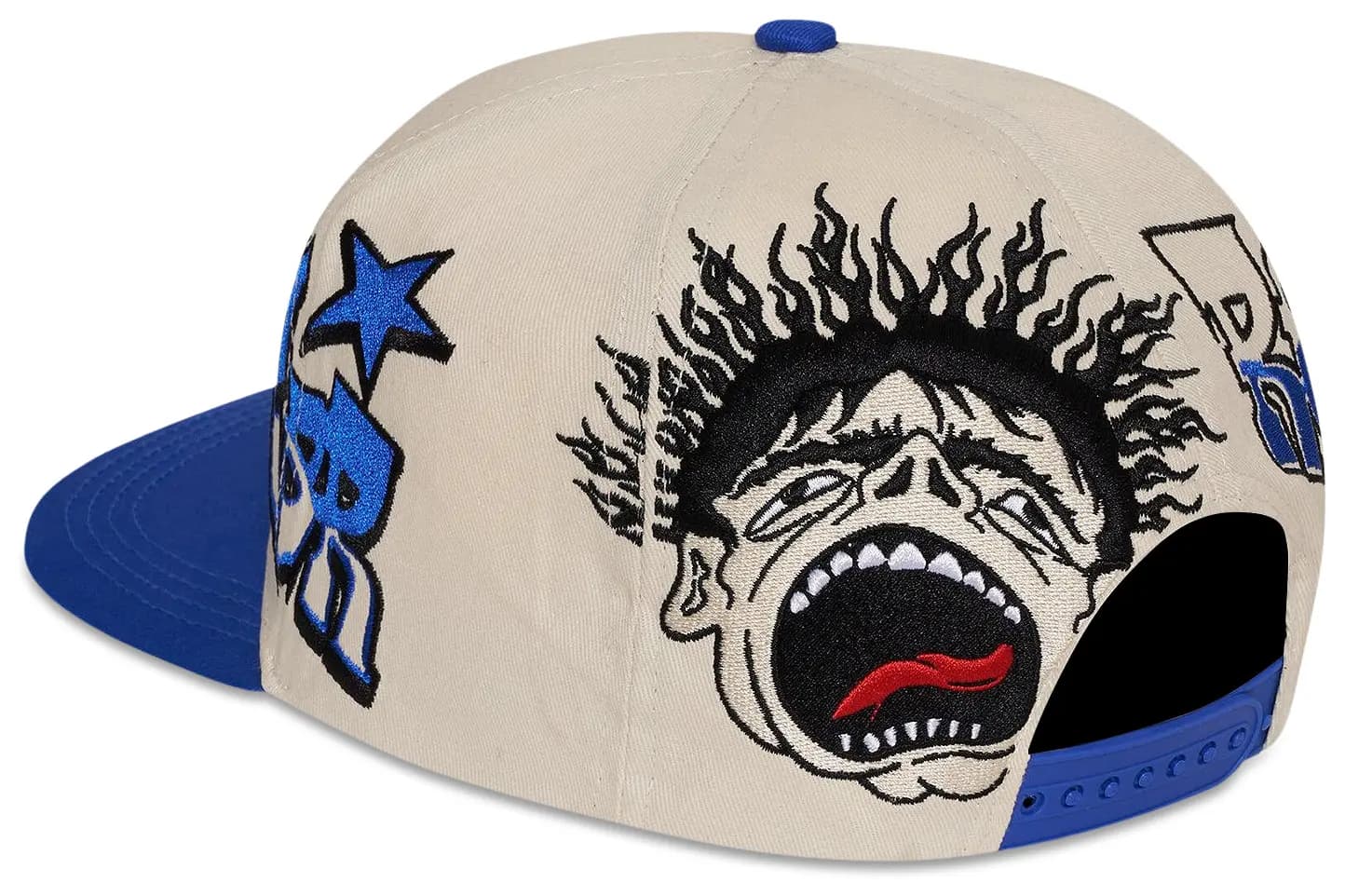 Hellstar Records Snapback Hat 'Blue/White' 2