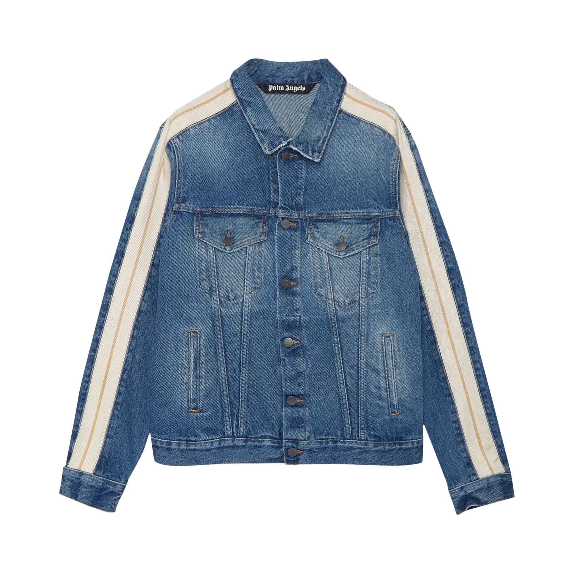 Palm Angels Track Denim Jacket 'Light Blue' by Palm Angels