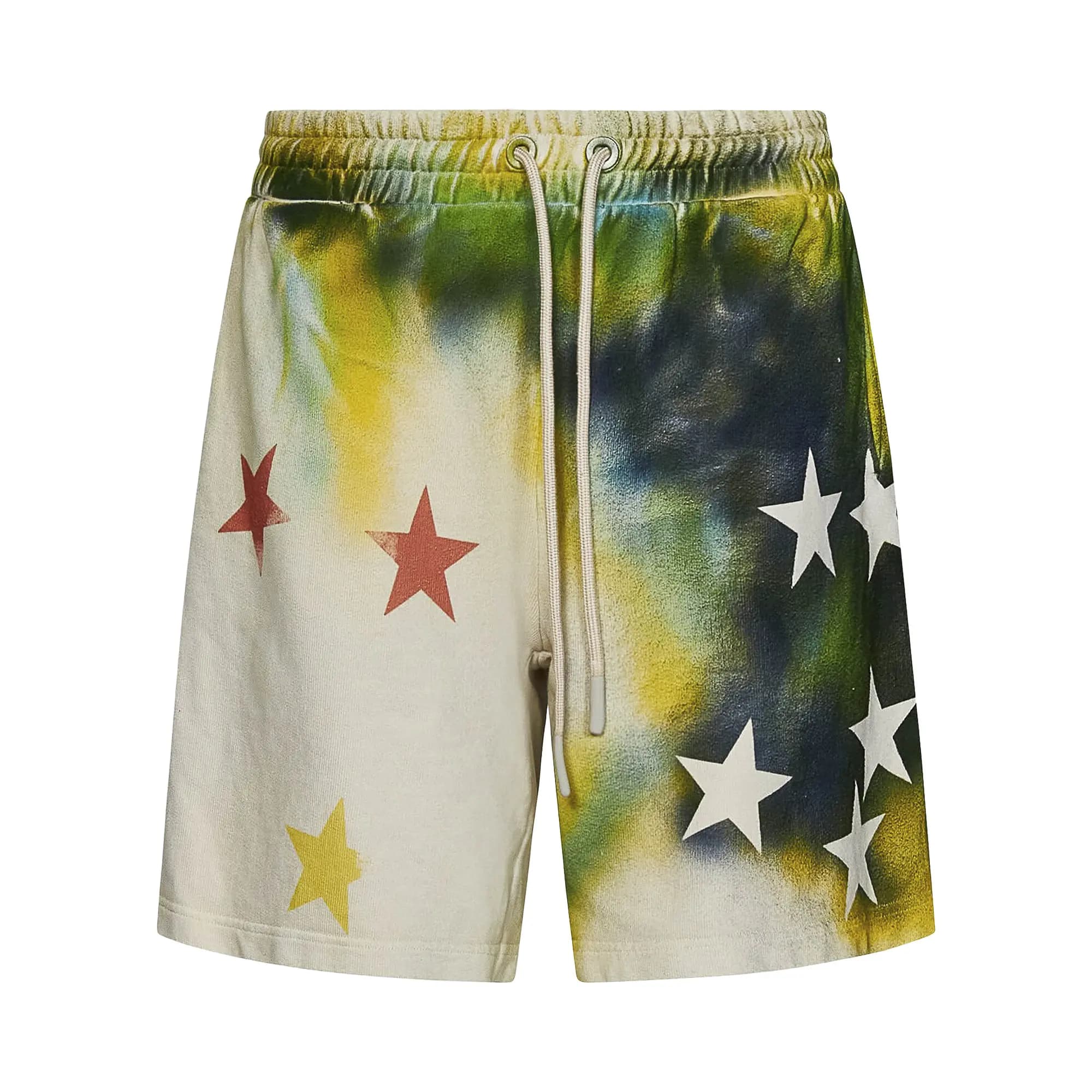 Palm Angels Sprayed Stars Vintage Sweatshort 'White/Multicolor' by Palm Angels
