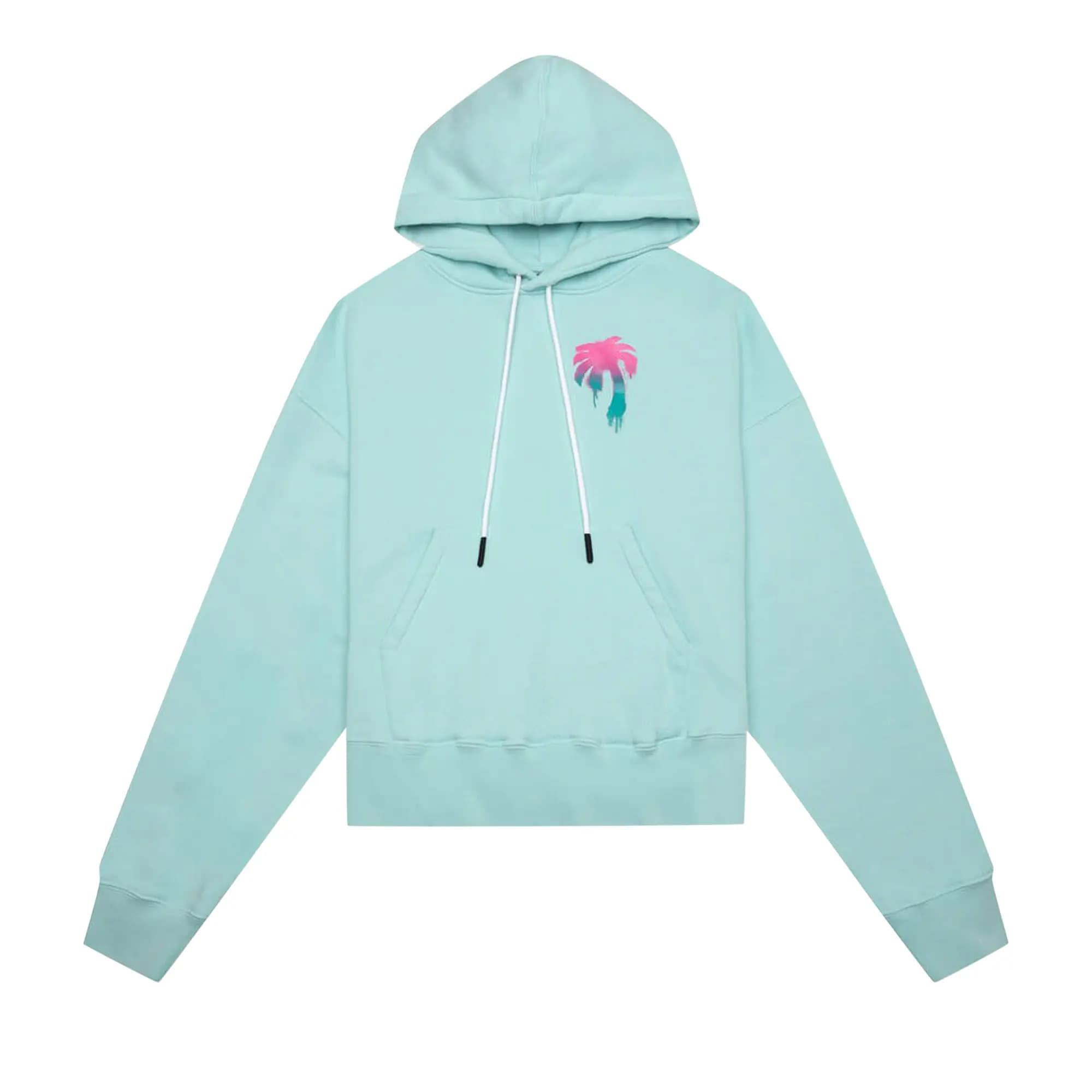 Palm Angels I Love PA Hoodie 'Light Blue' by Palm Angels