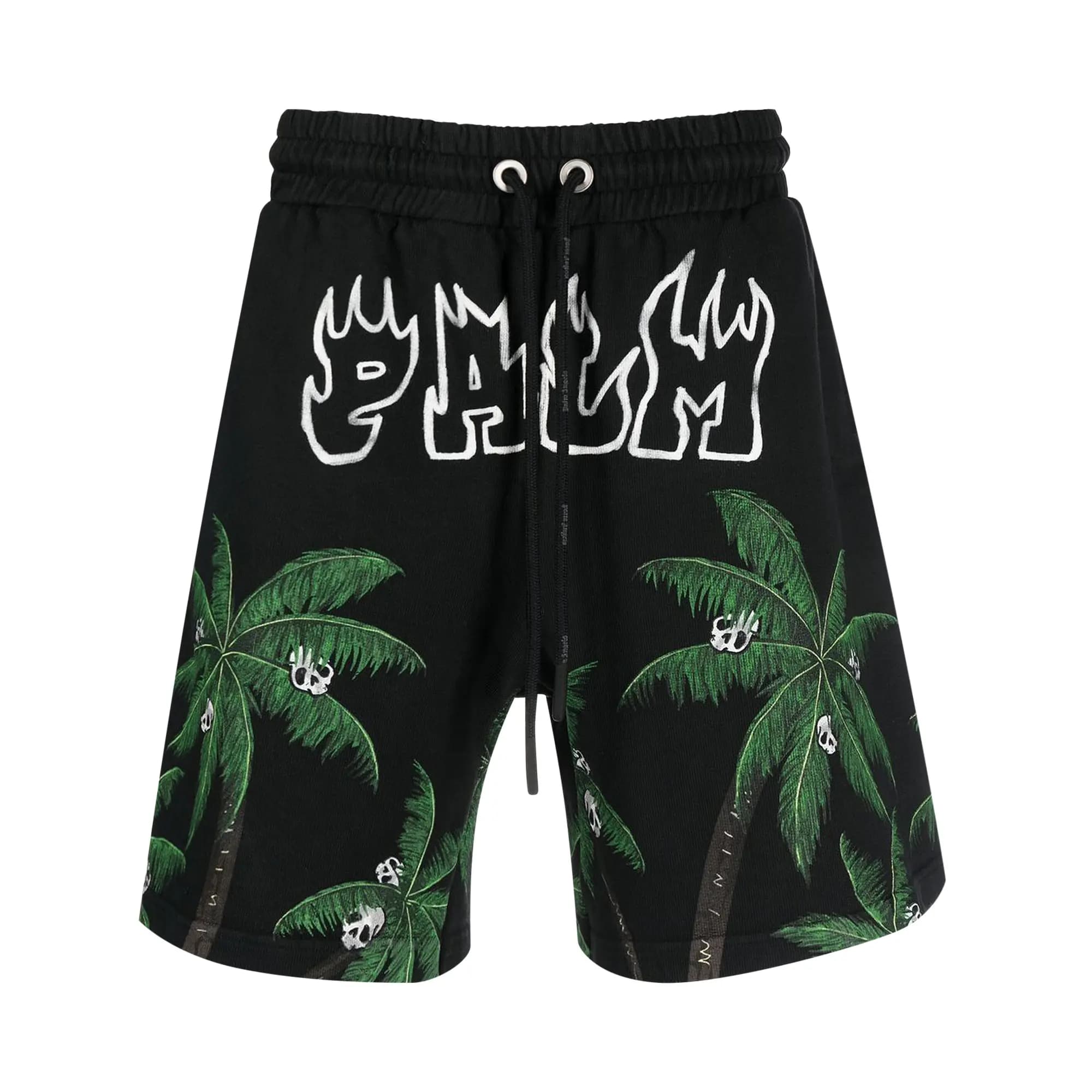 Palm Angels Palms And Skull Vintage Sweatshorts 'Black' by Palm Angels