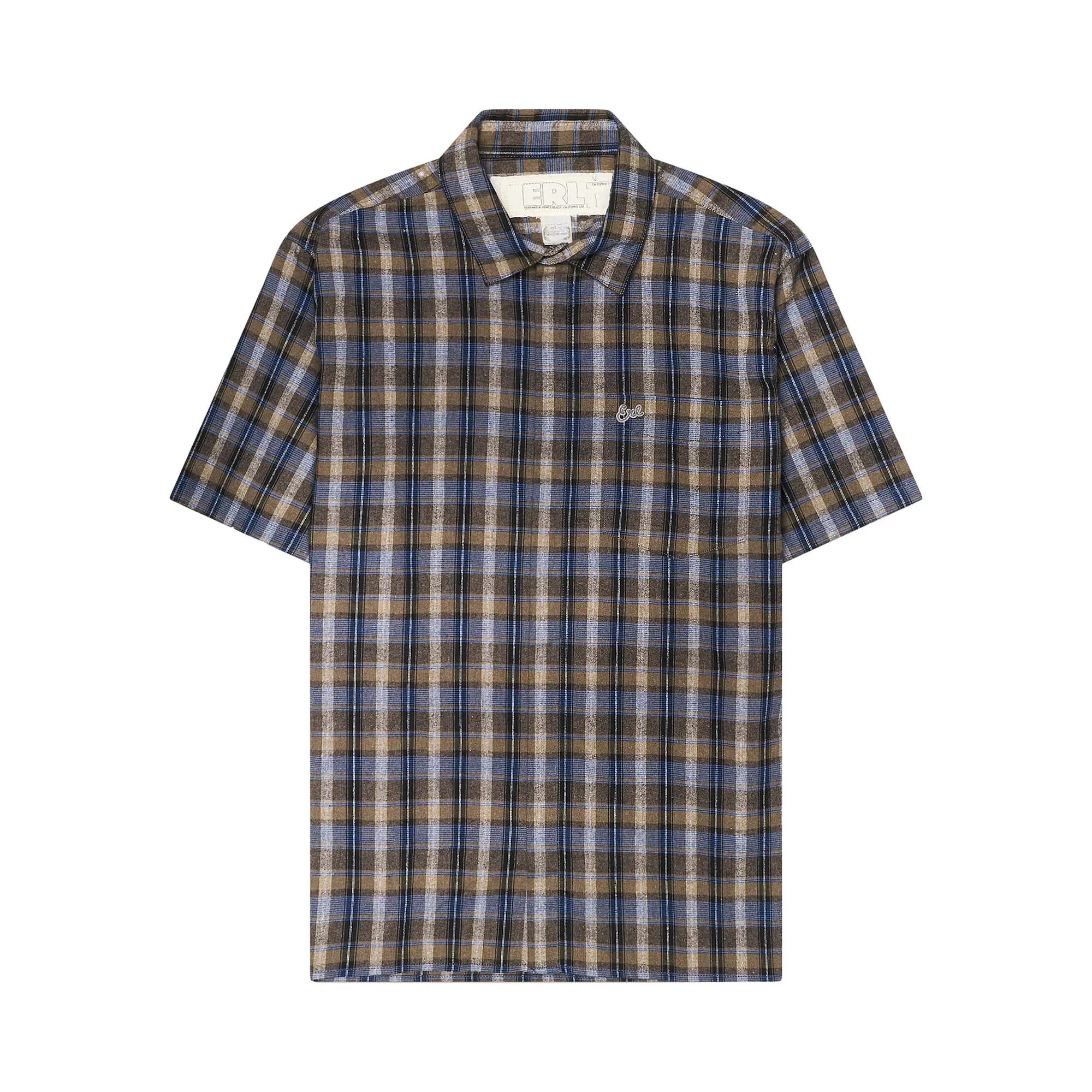 ERL Check Woven Shirt 'Grey' by ERL