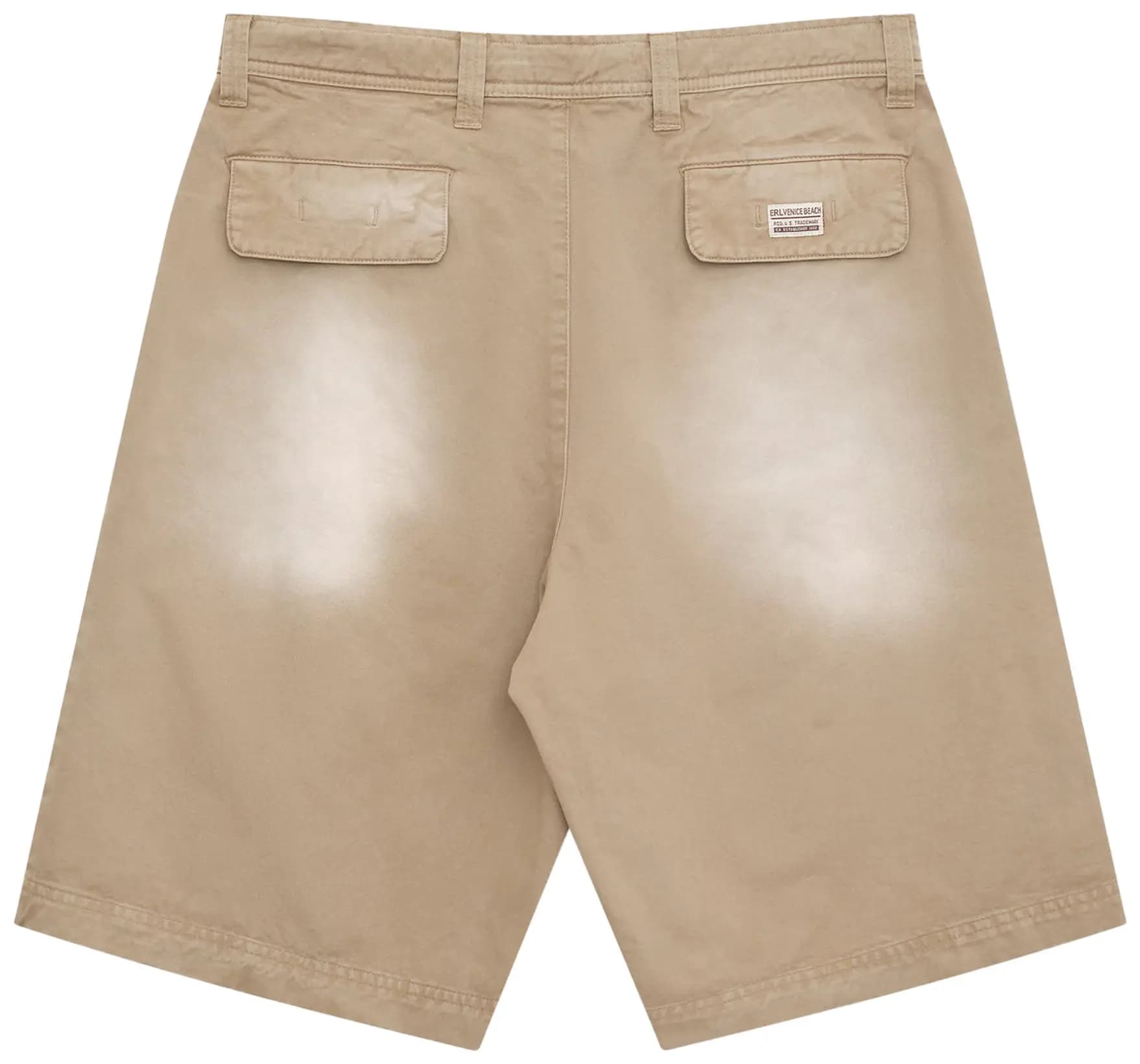ERL Pleated Chino Shorts Woven 'Beige' 2
