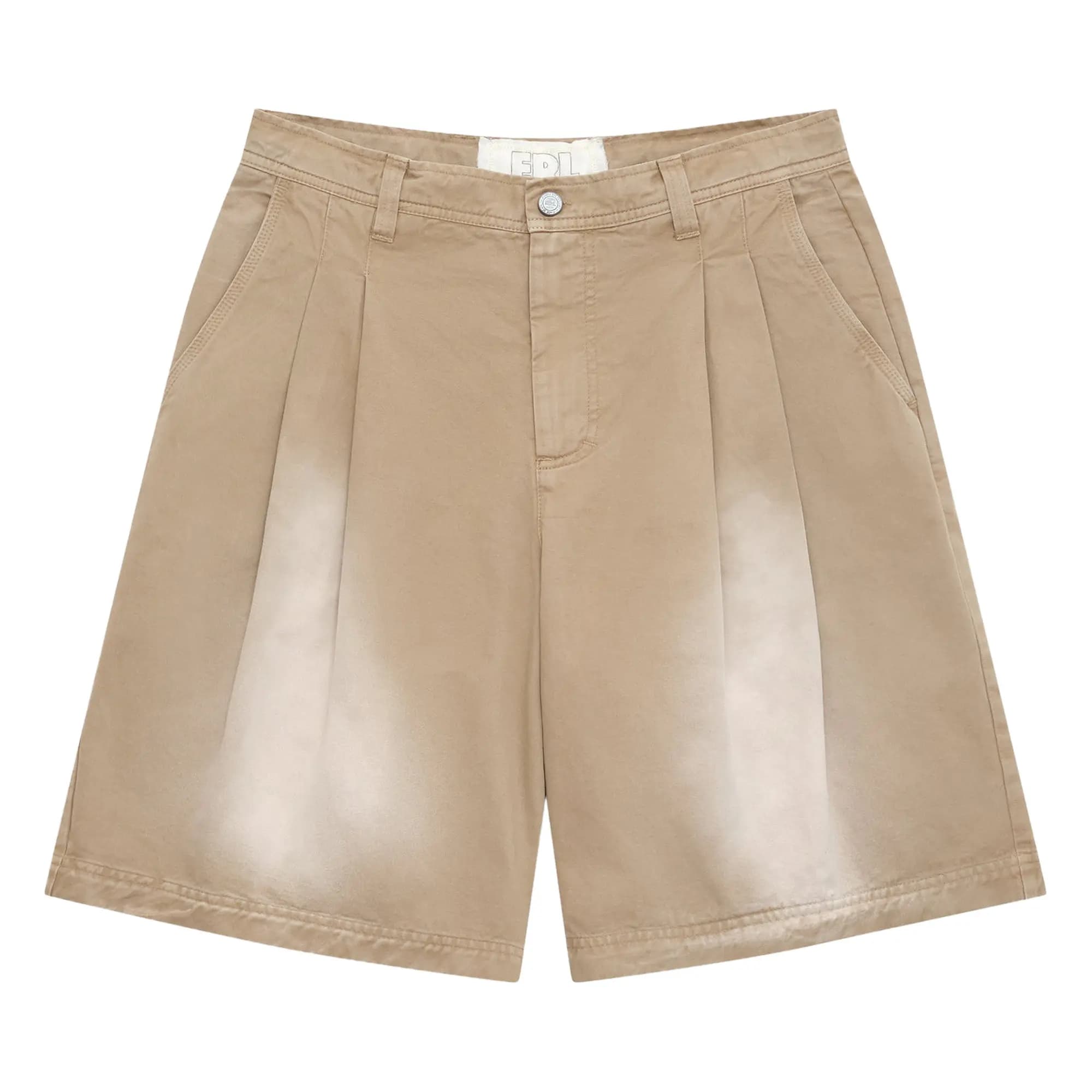 ERL Pleated Chino Shorts Woven 'Beige' by ERL