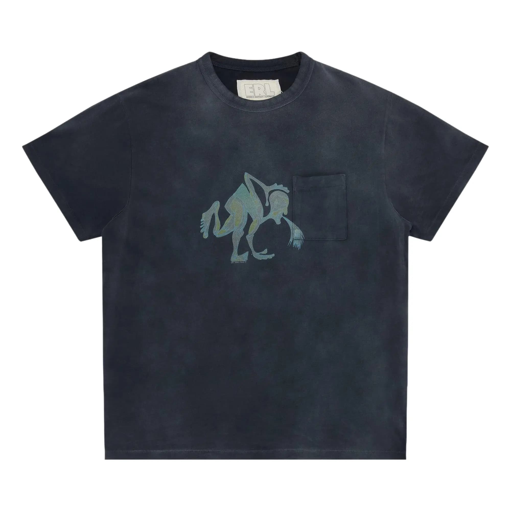 ERL Puke Tee 'Blue' by ERL