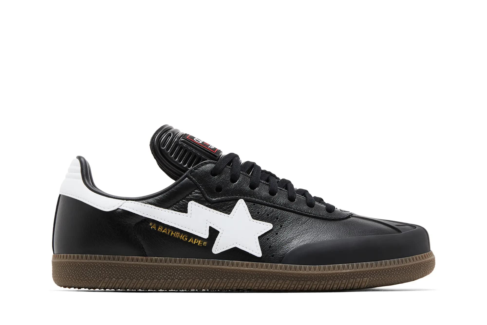 BAPE x adidas Samba 'Black White Gum' by BAPE