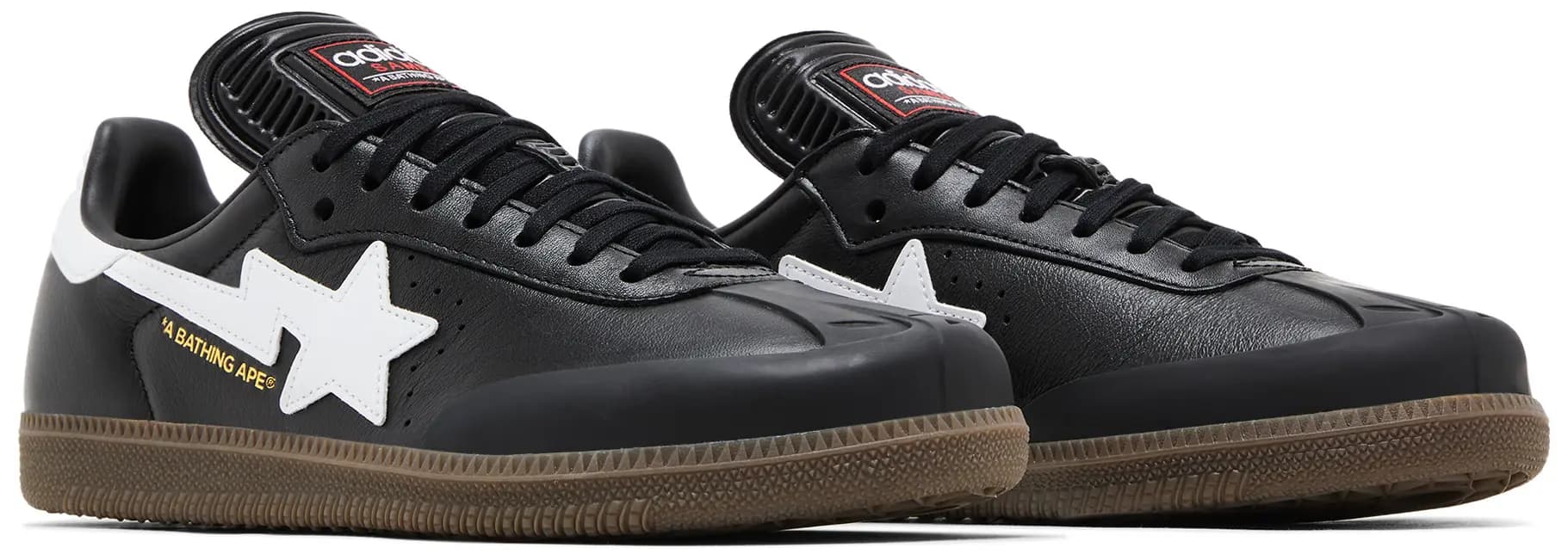 BAPE x adidas Samba 'Black White Gum' 8