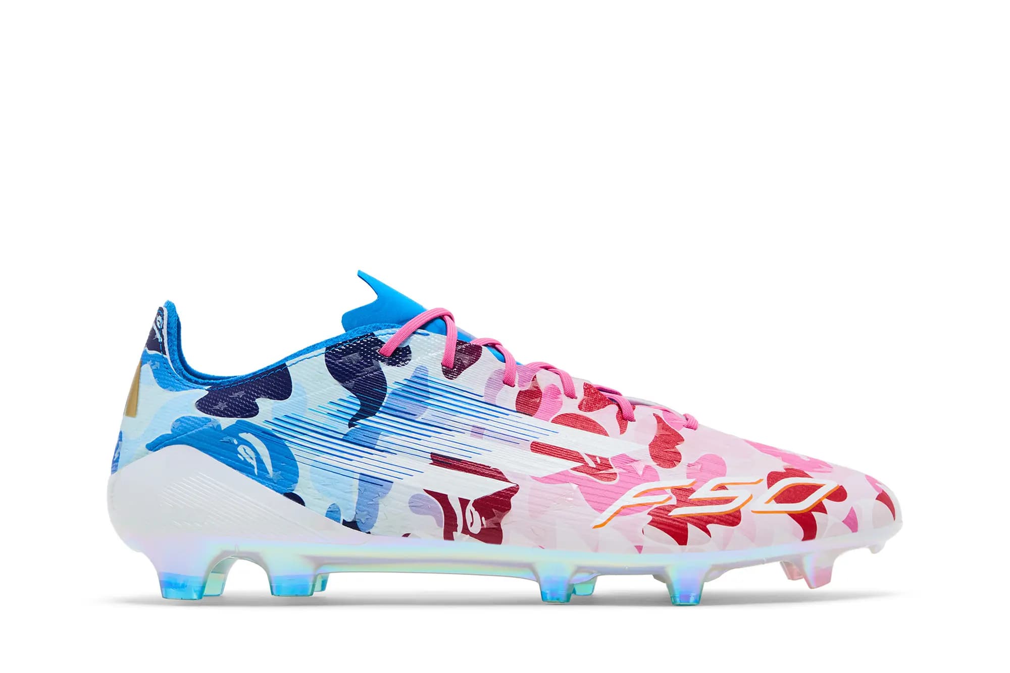 BAPE x adidas Adizero F50 Elite FG 'Pink' by BAPE