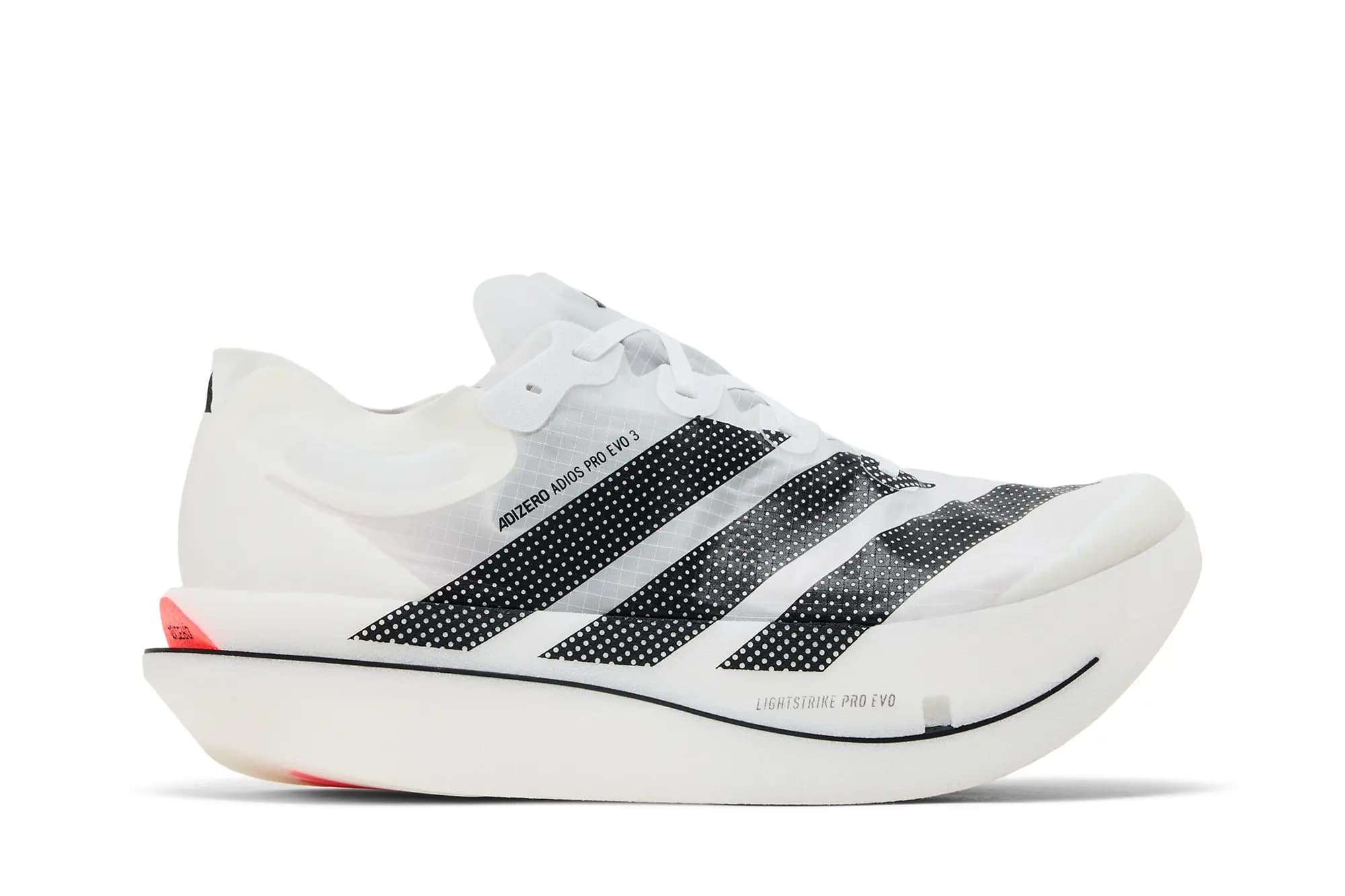 adidas Adizero Adios Pro Evo 3 'Cloud White Core Black Solar Turbo' by Adidas