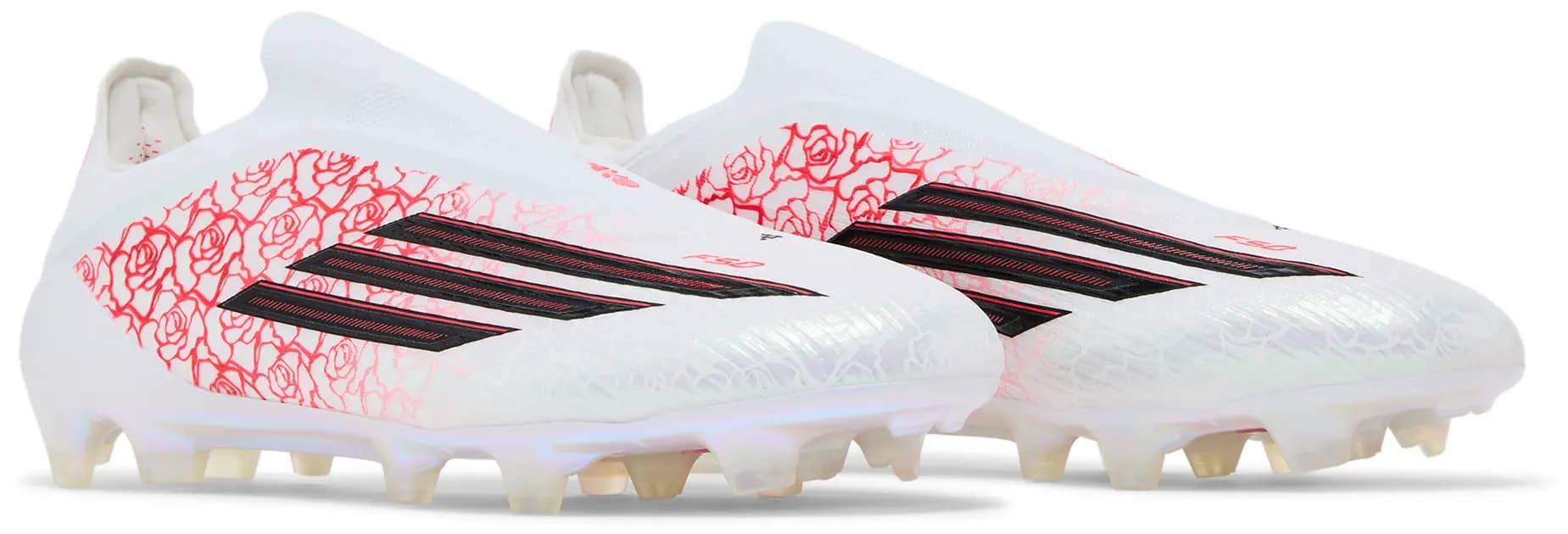 Lamine Yamal x adidas F50 Elite Laceless FG 'Cloud White Black Lucid Red' 8