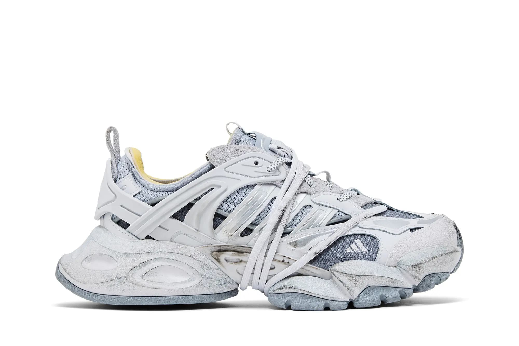 adidas XLG Runner Deluxe 'Gray Silver Metallic' by Adidas