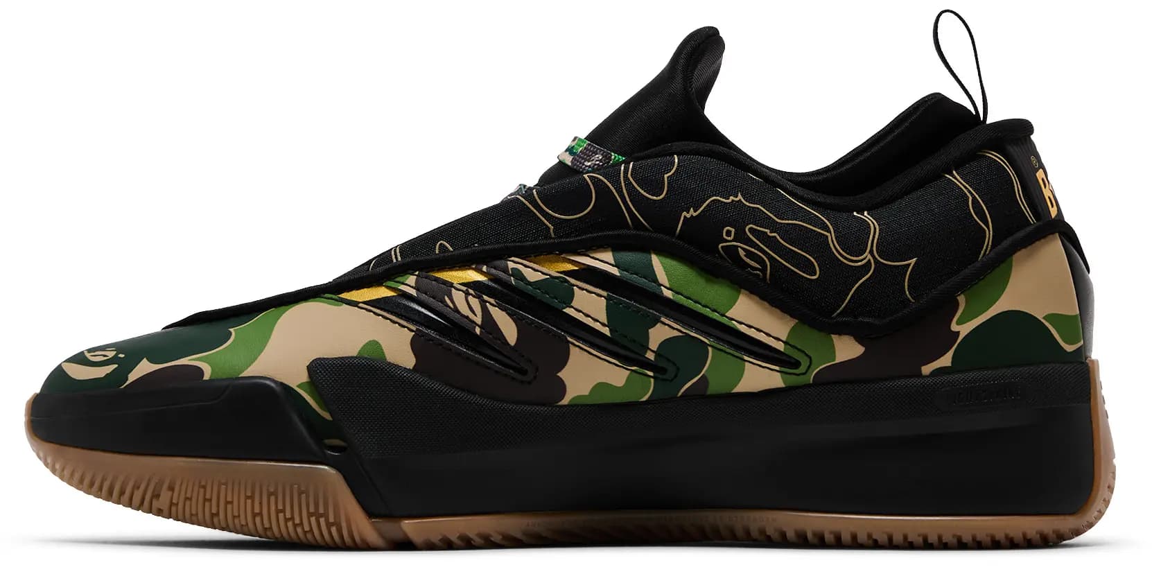 BAPE x adidas Dame 9 'Black Green' 3