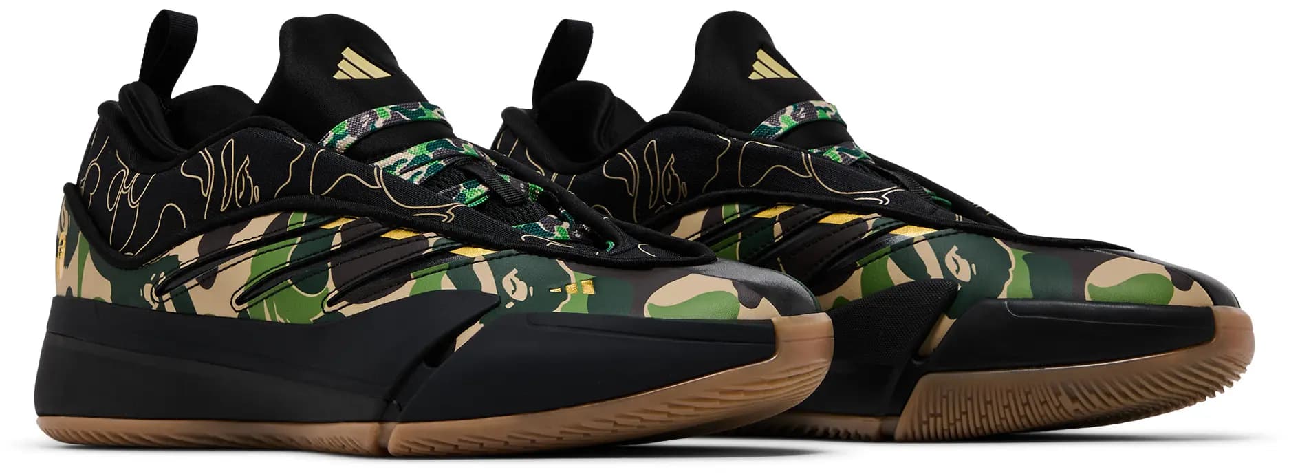 BAPE x adidas Dame 9 'Black Green' 8