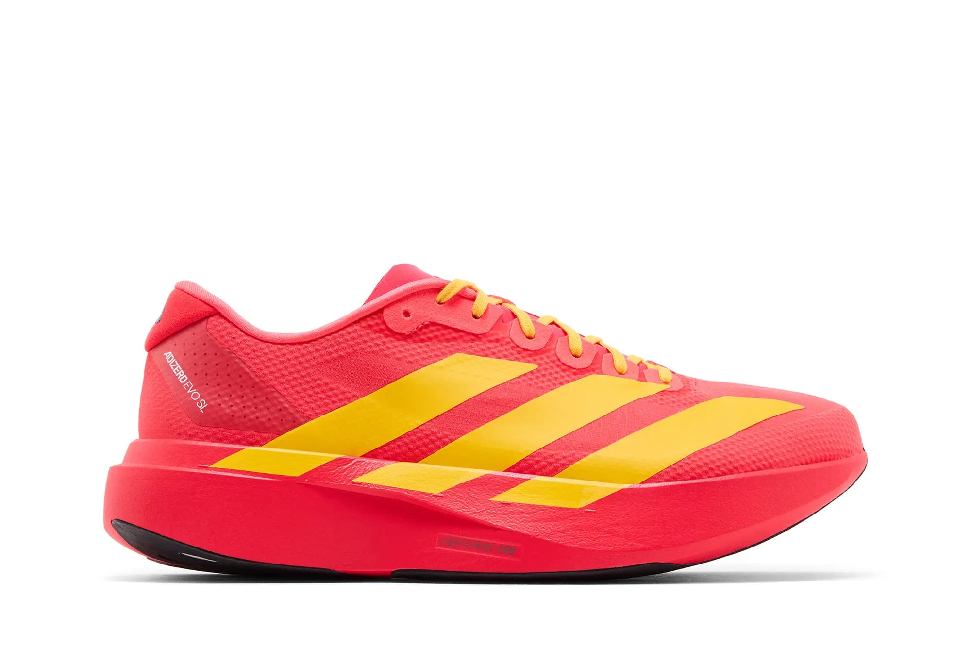 adidas Adizero Evo SL 'Lucid Red Bold Gold Semi Lucid Blue' by Adidas