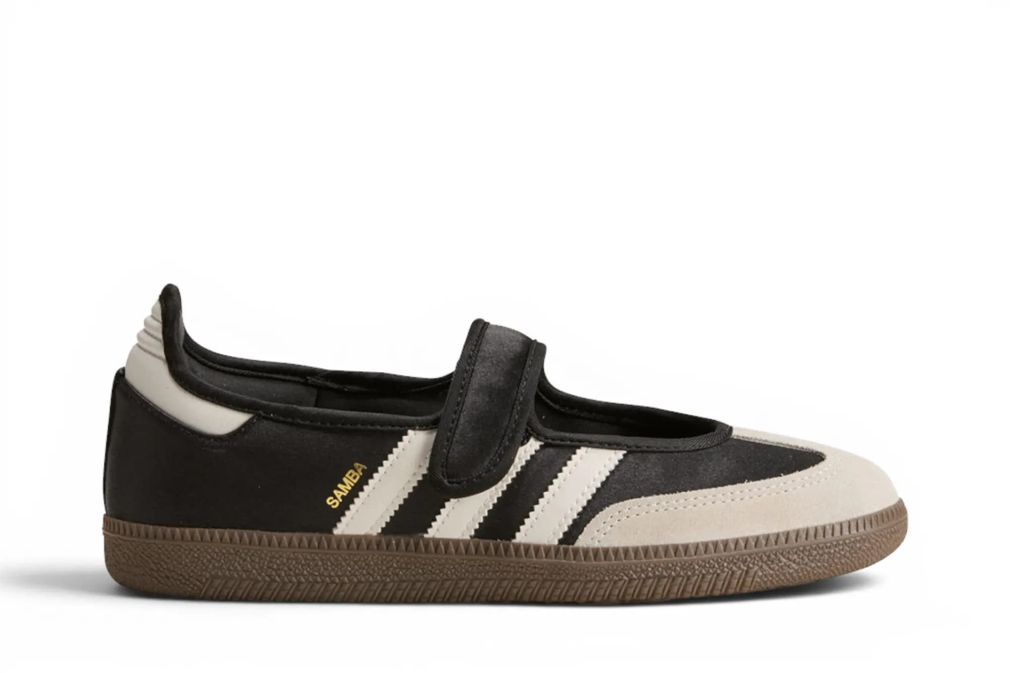 adidas Wmns Samba Jane 'Core Black Off White Gold Metallic' by Adidas