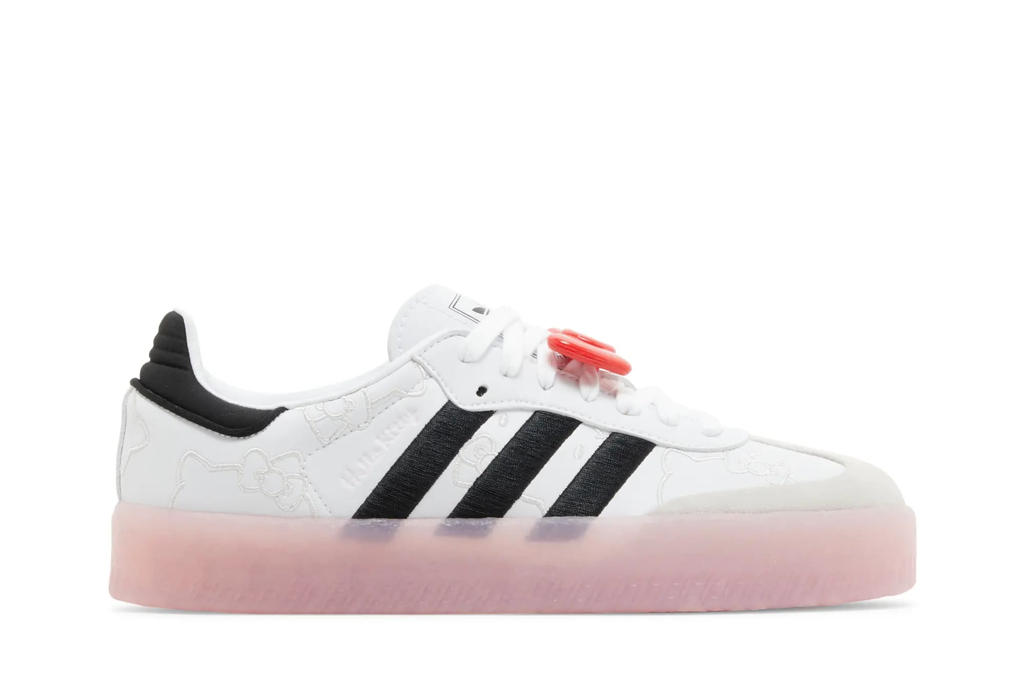 Hello Kitty x adidas Wmns Sambae 'White Black Clear Pink' by Adidas