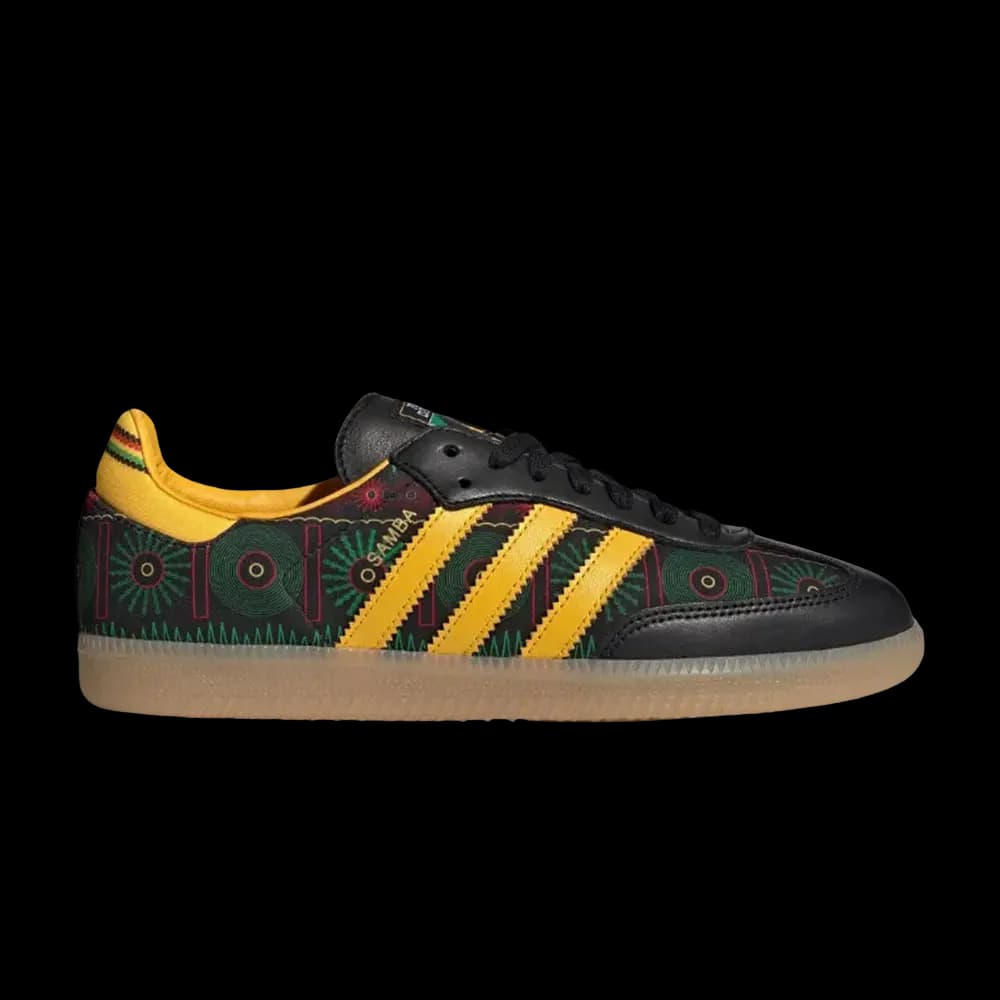 Bob Marley x adidas Samba 'Black Yellow Gum' by Adidas
