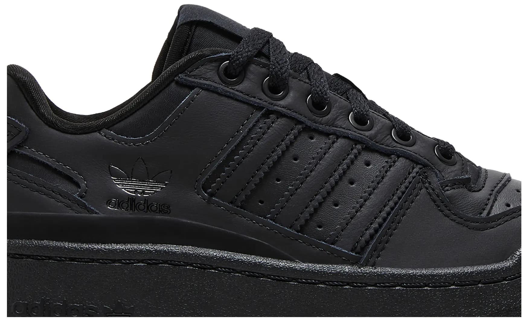 adidas Wmns Forum Bold Stripes 'Triple Black' 2