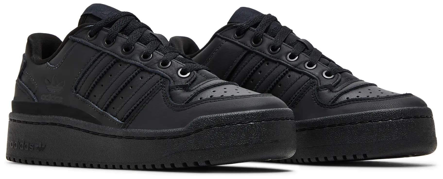 adidas Wmns Forum Bold Stripes 'Triple Black' 8