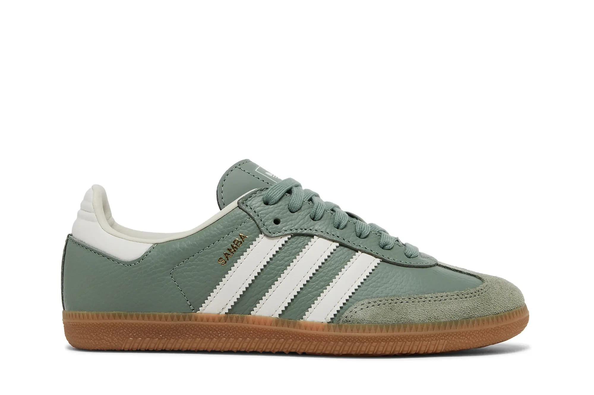 adidas Wmns Samba OG 'Silver Green Gum' by Adidas