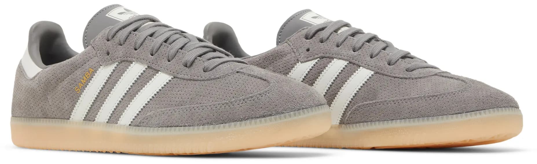 adidas Samba OG 'Grey Bliss Orange' by Adidas