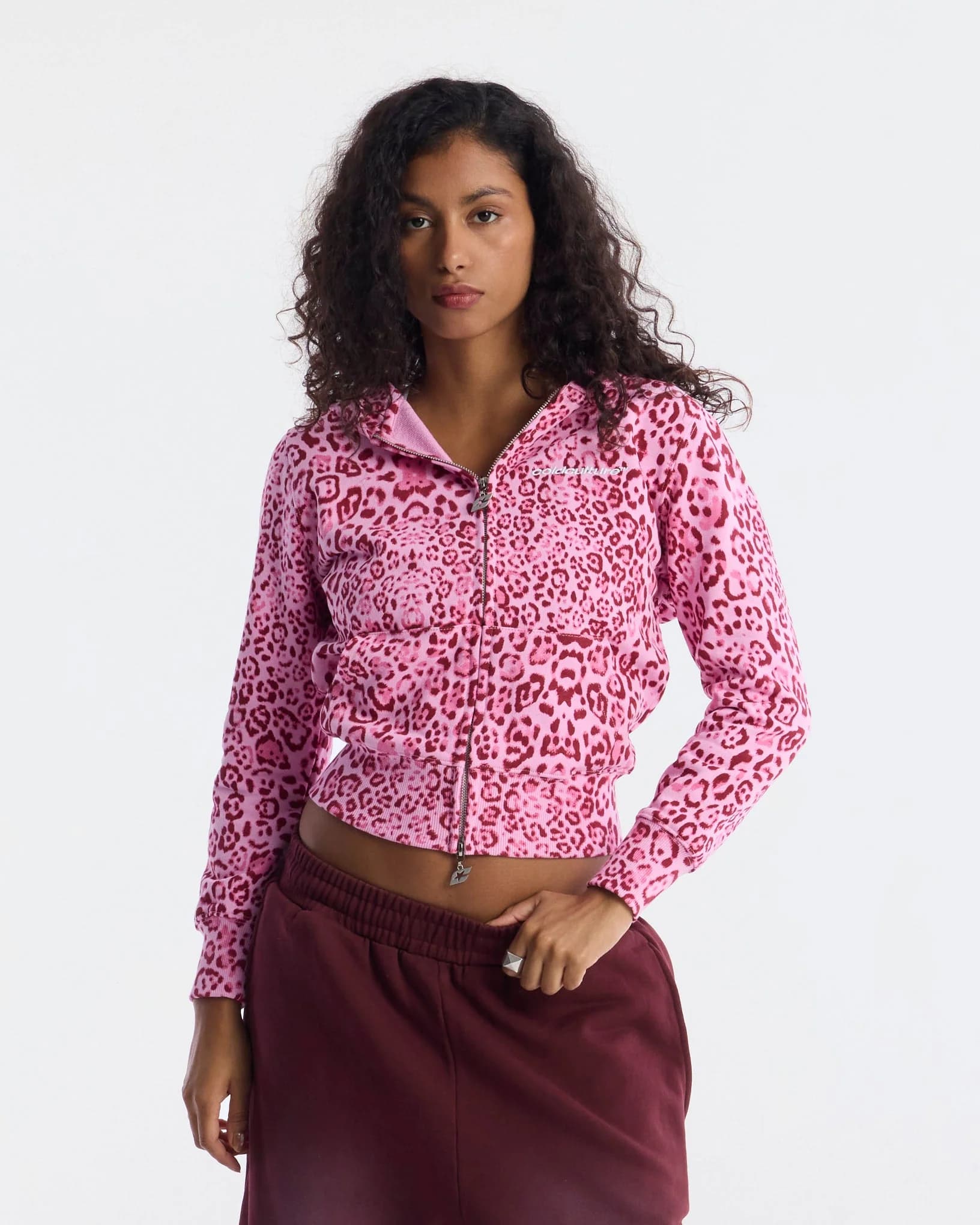 NOCTURNE ZIP HOODIE PINK by COLD CULTURE