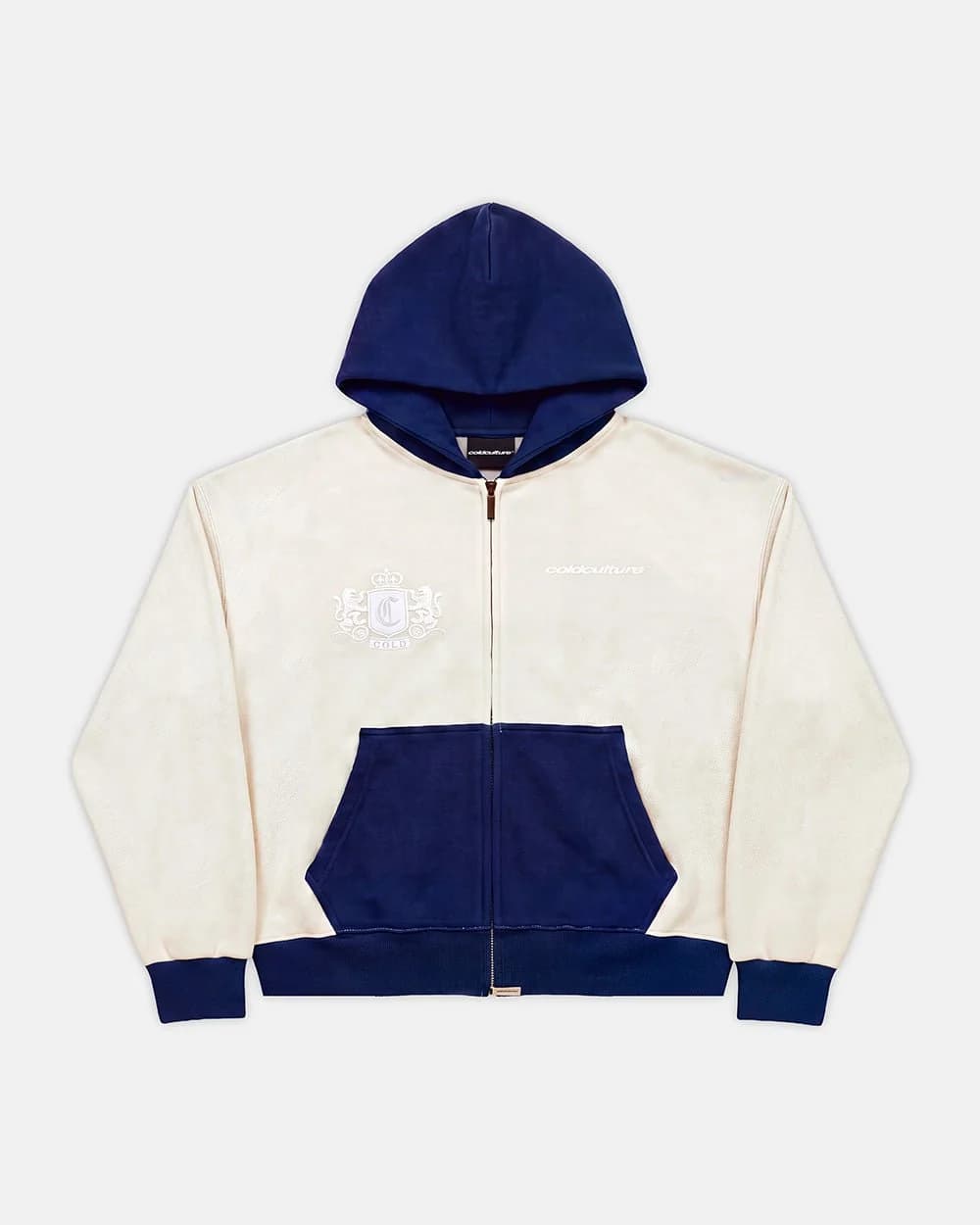REVERSE FLEECE ZIP HOODIE HEATHER GREY 3