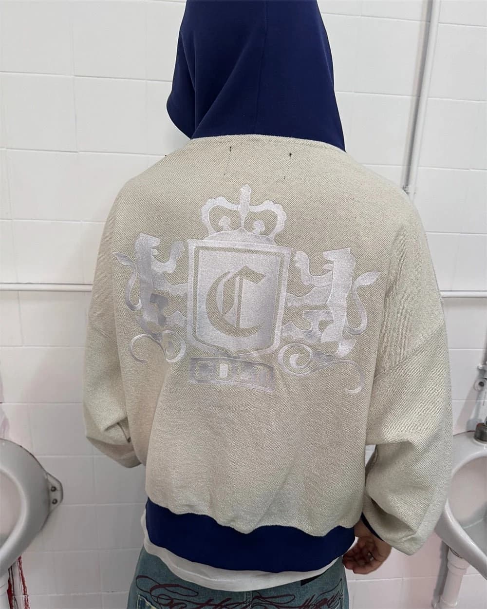 REVERSE FLEECE ZIP HOODIE HEATHER GREY 8