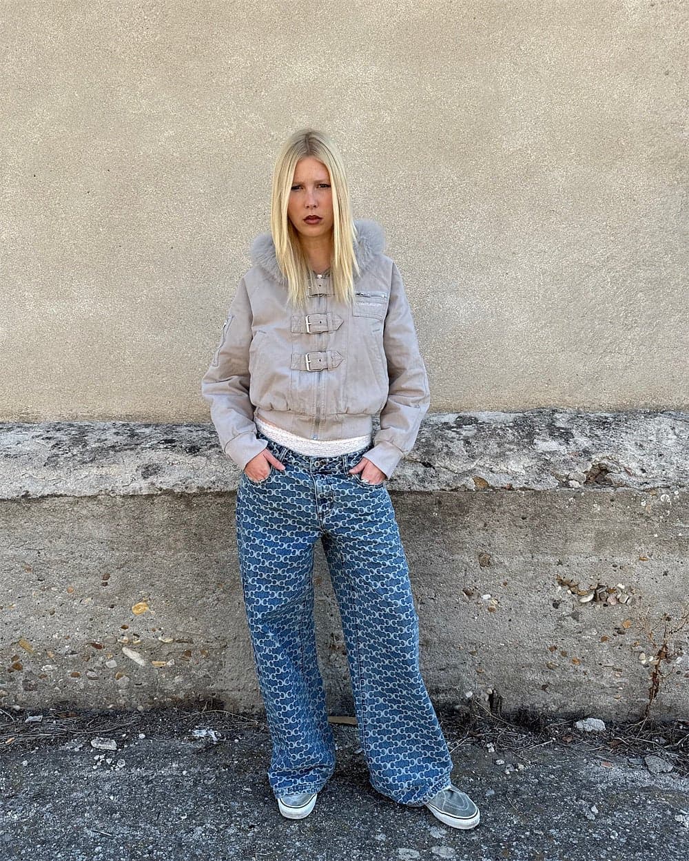 FEVER RACER LOOSE PANTS BLUE 5