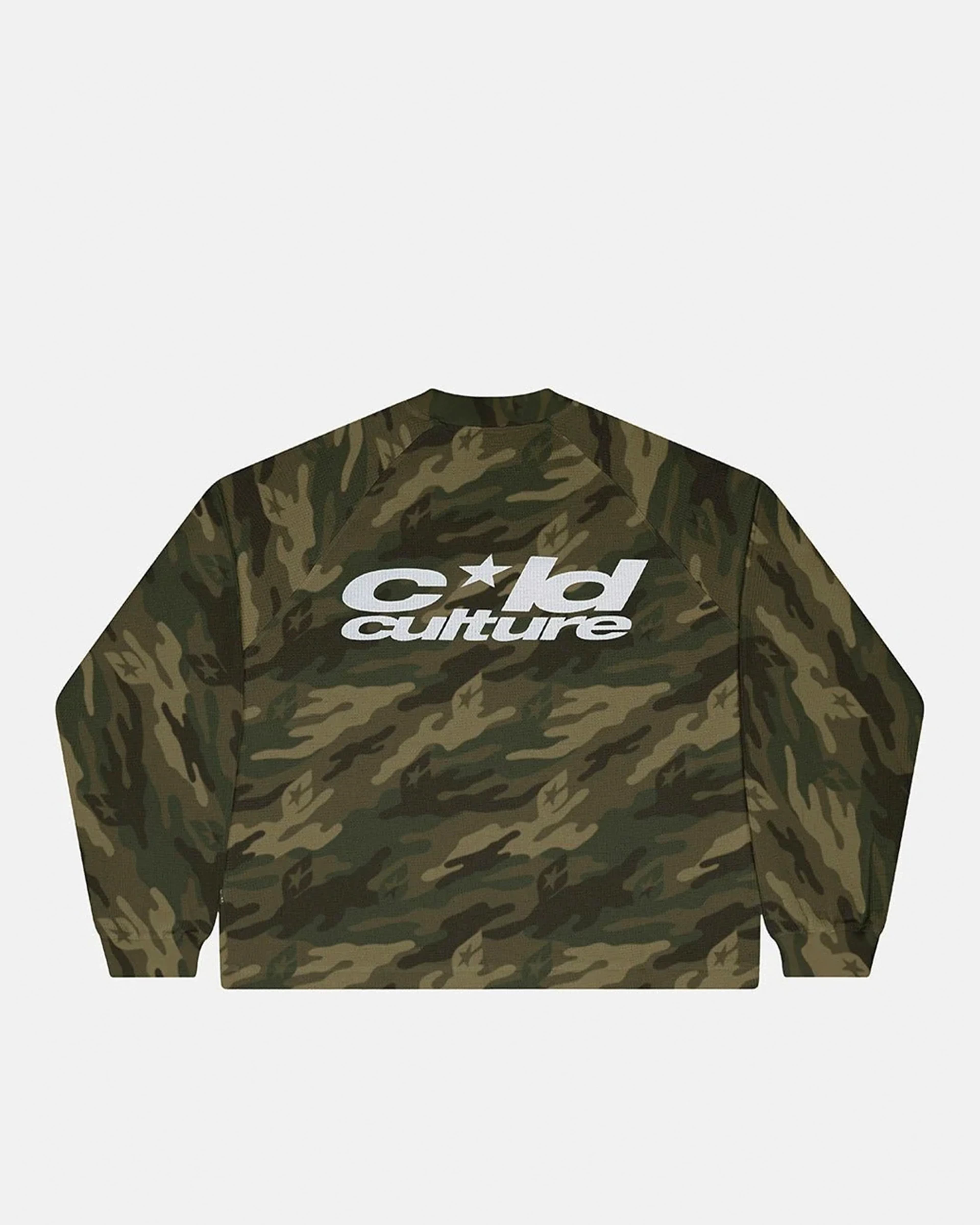 CAMO THERMAL LONGSLEEVE TEE GREEN by COLD CULTURE