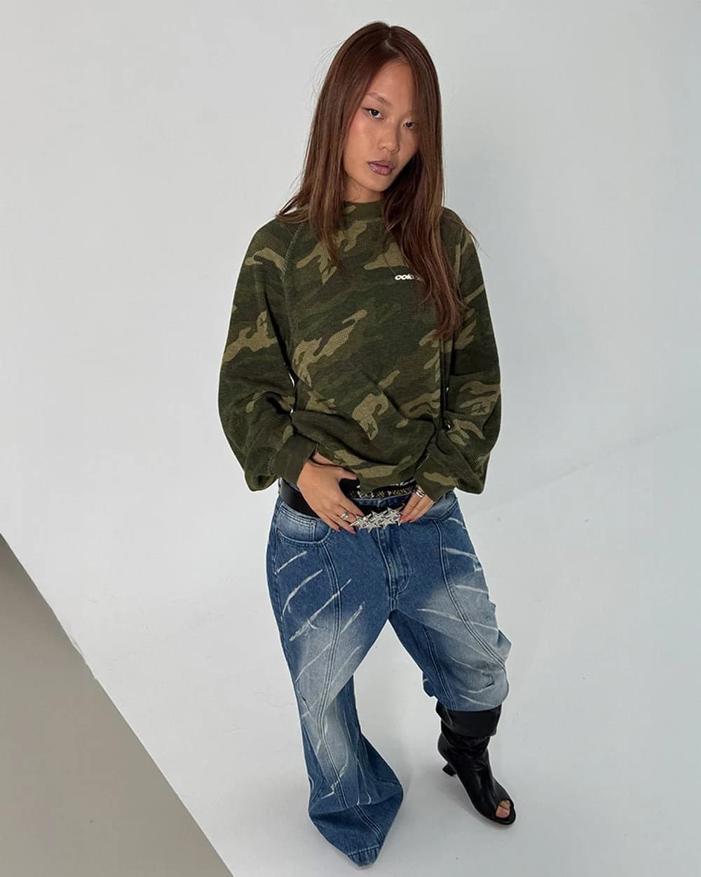 CAMO THERMAL LONGSLEEVE TEE GREEN 8