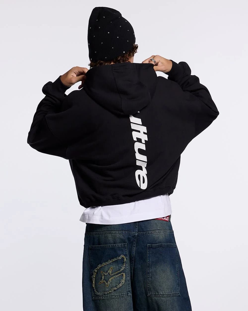 VERTICAL HOODIE BLACK 2