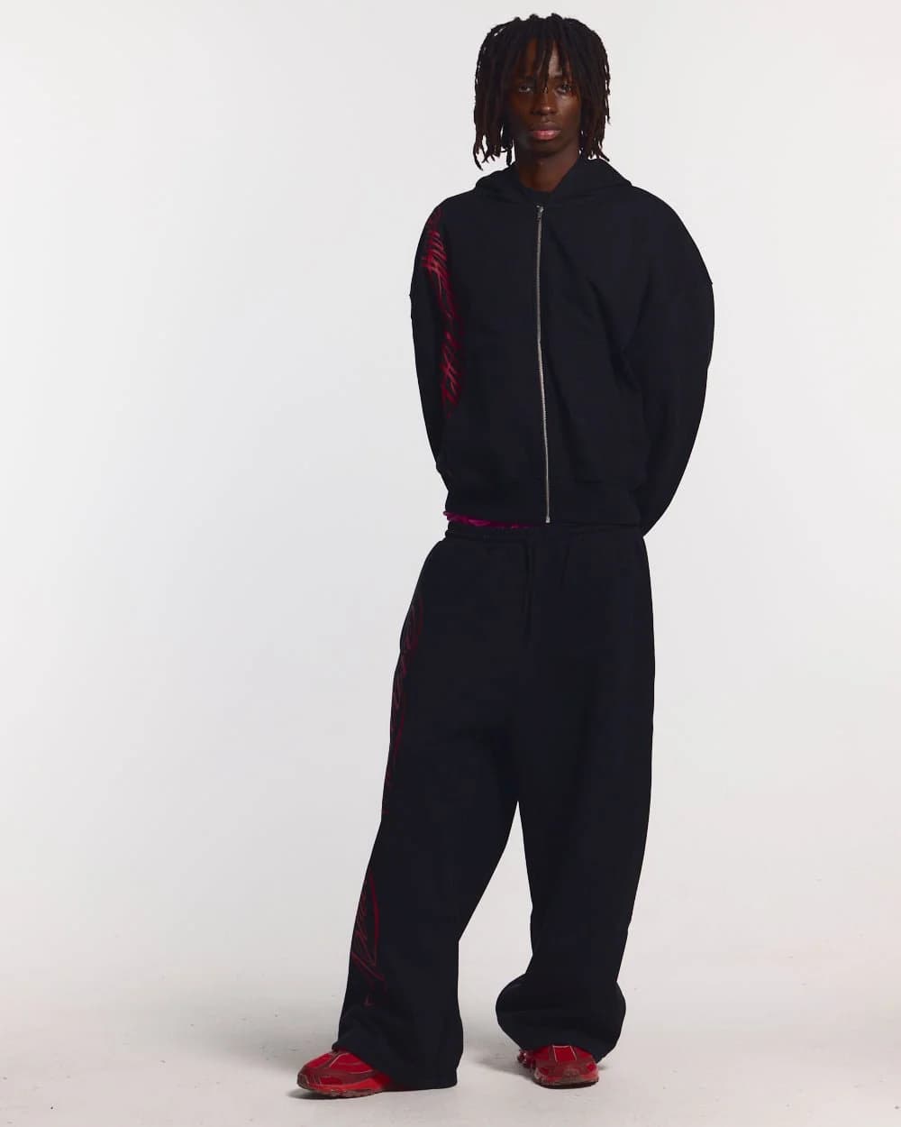 SCRIPT SWEATPANTS BLACK 5
