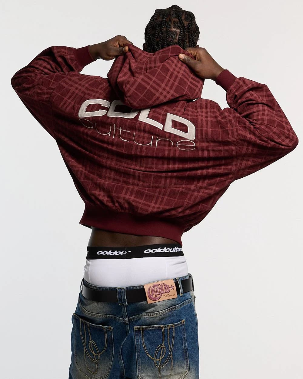 POSH ZIP HOODIE BURGUNDY 3
