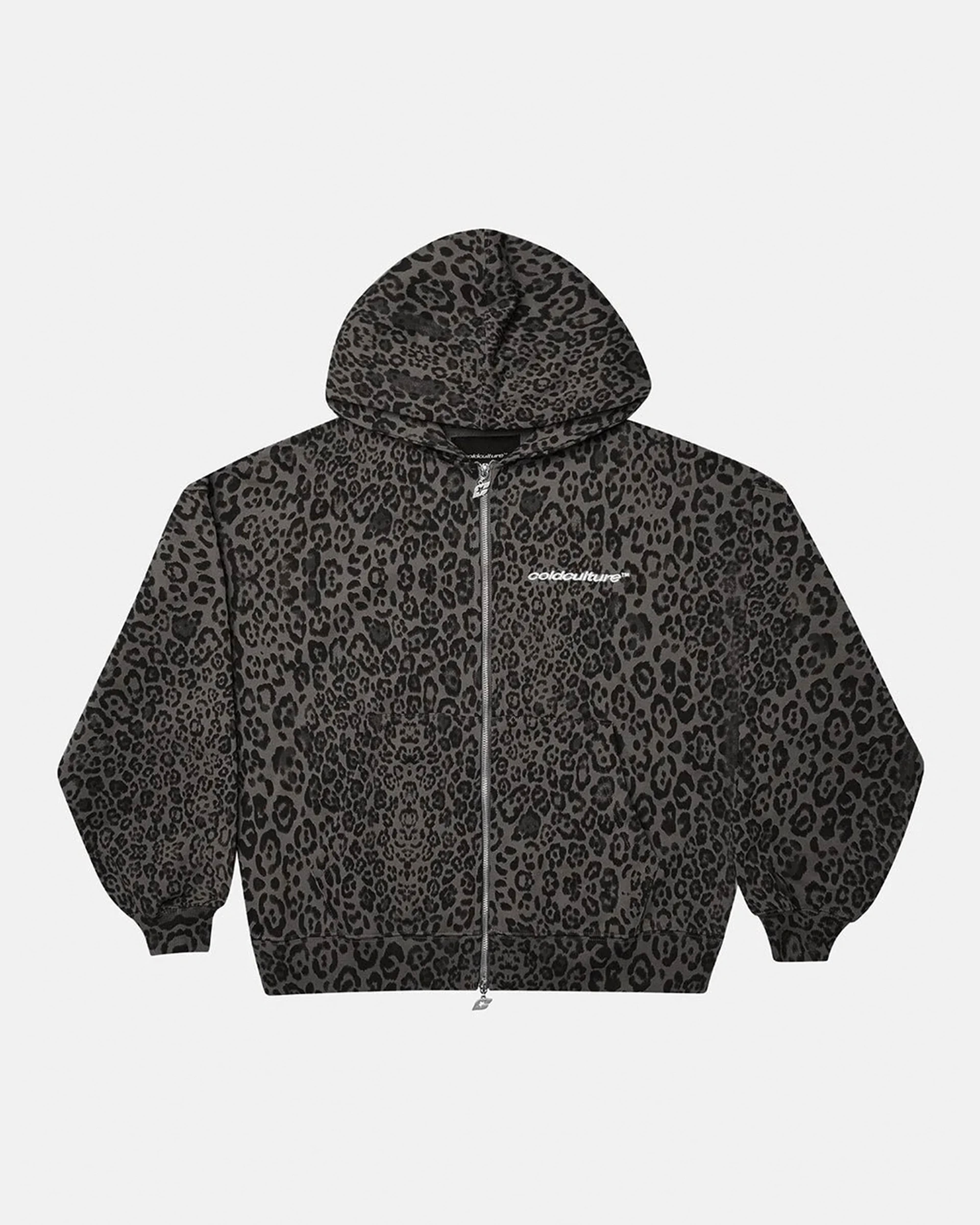 NOCTURNE BEAST ZIP HOODIE DARK GREY by COLD CULTURE