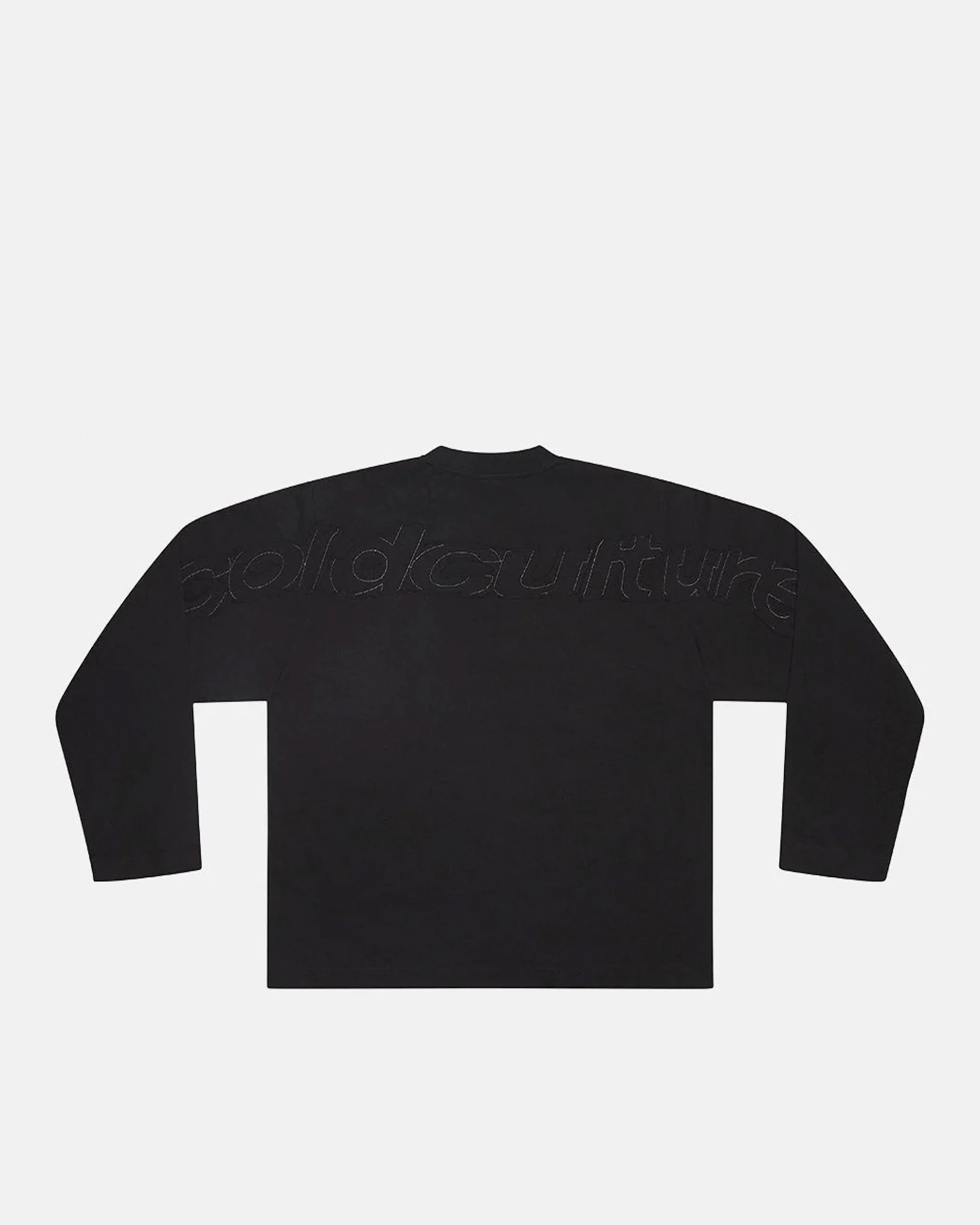 DISTRESS CURVED LONGSLEEVE BLACK by COLD CULTURE