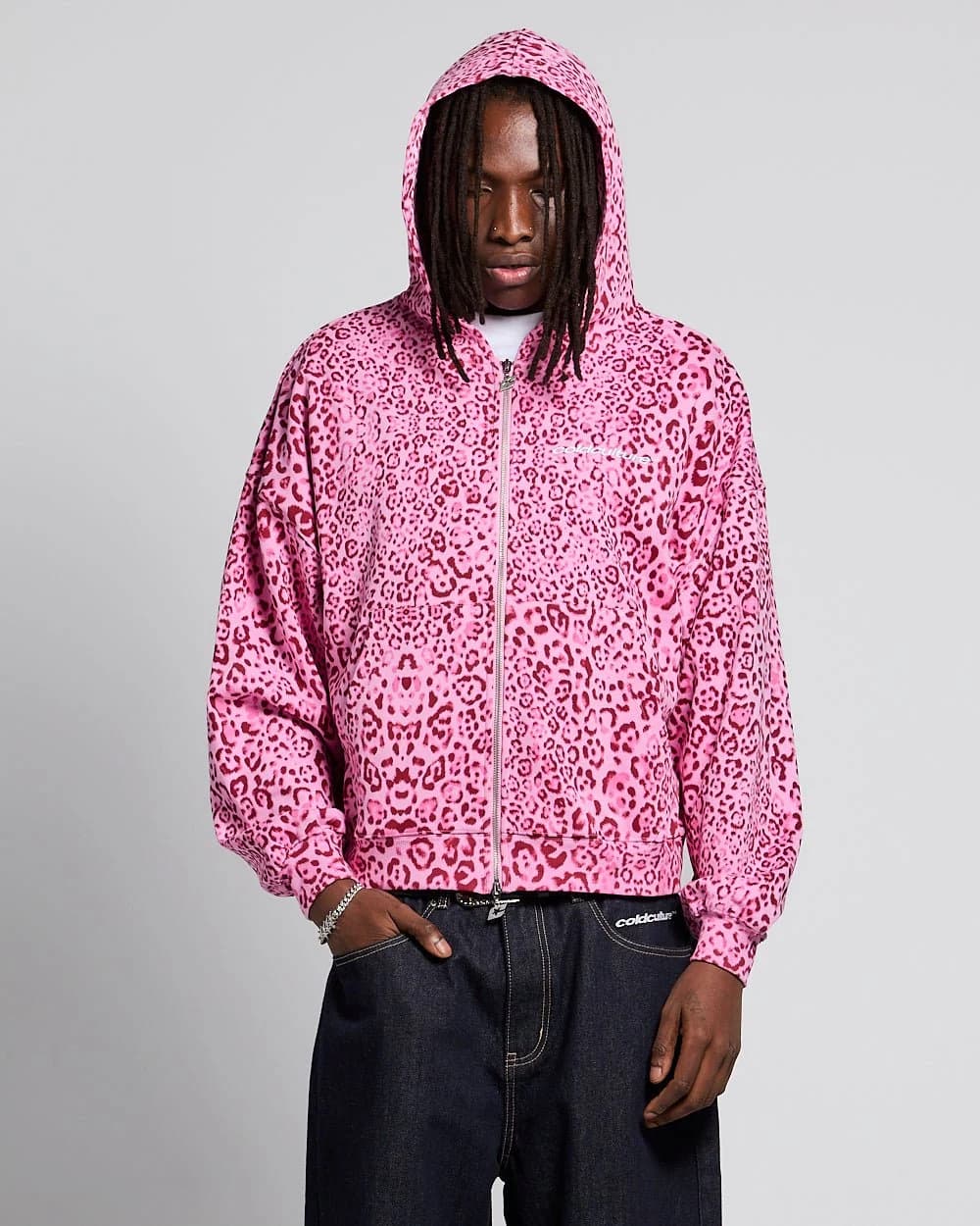NOCTURNE BEAST ZIP HOODIE PINK 2