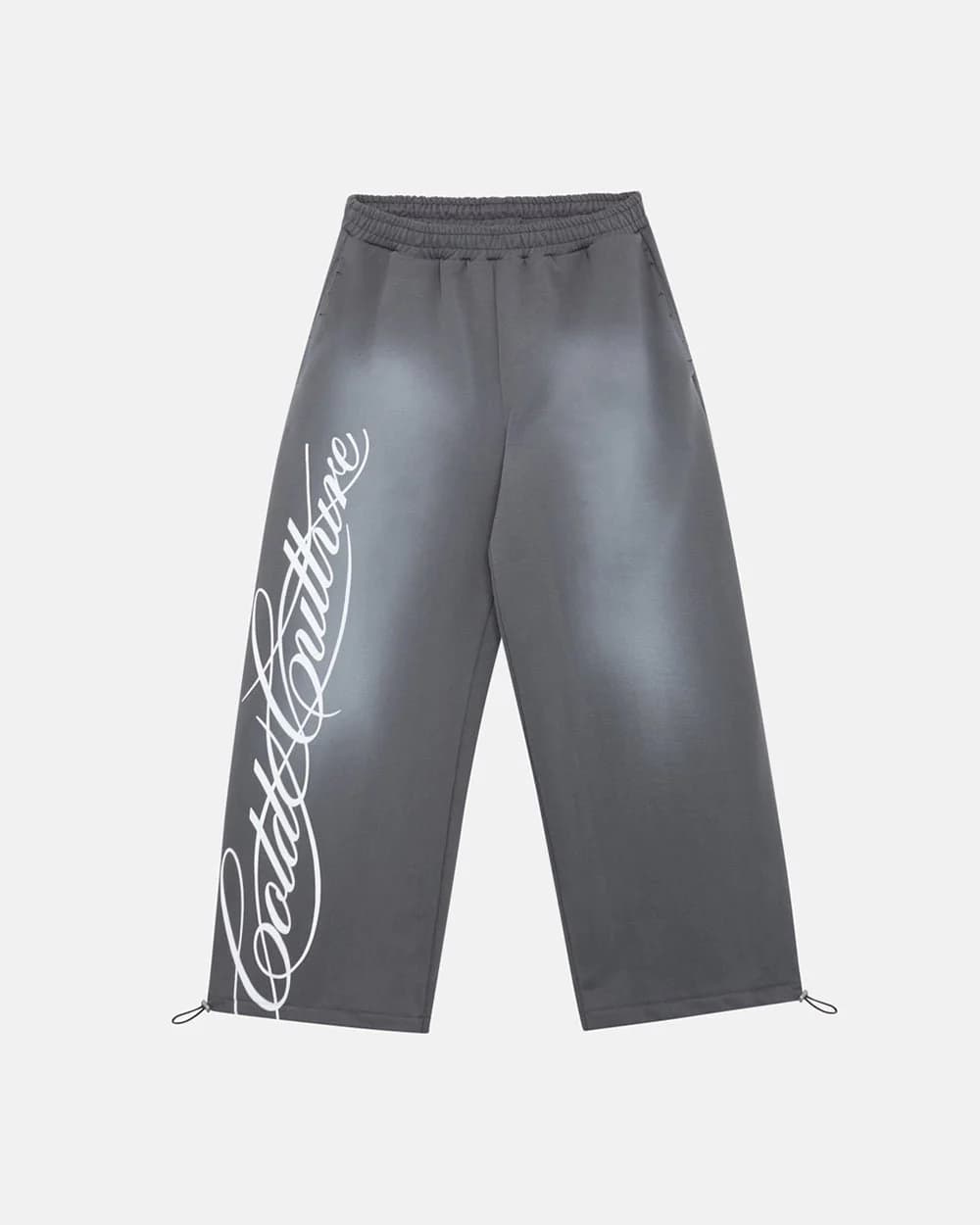 SCRIPT SWEATPANTS ANTRACITE GREY 2