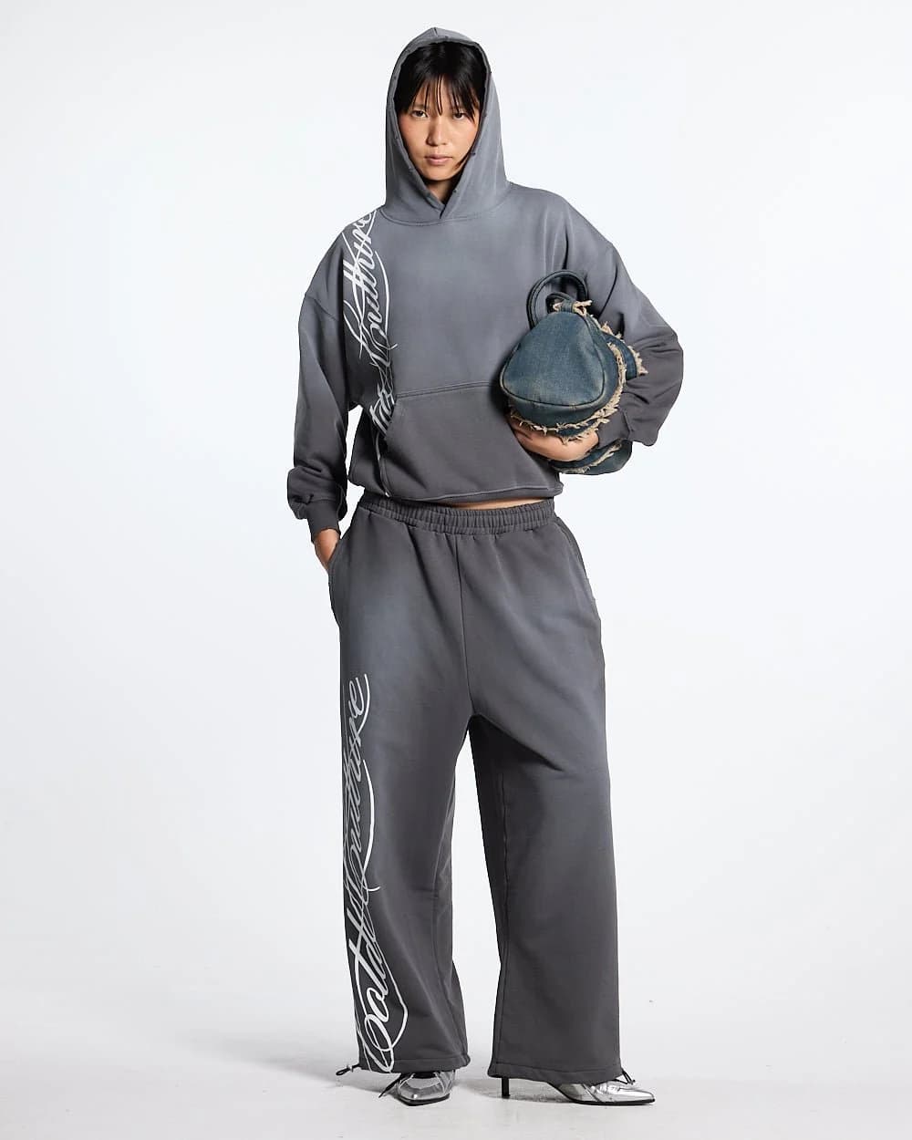 SCRIPT SWEATPANTS ANTRACITE GREY 7