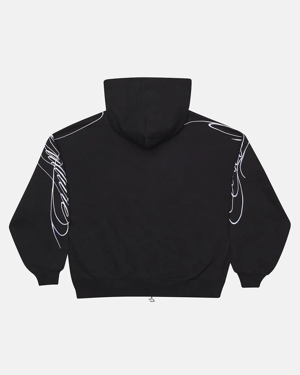 NEW SCRIPT ZIP HOODIE BLACK 3