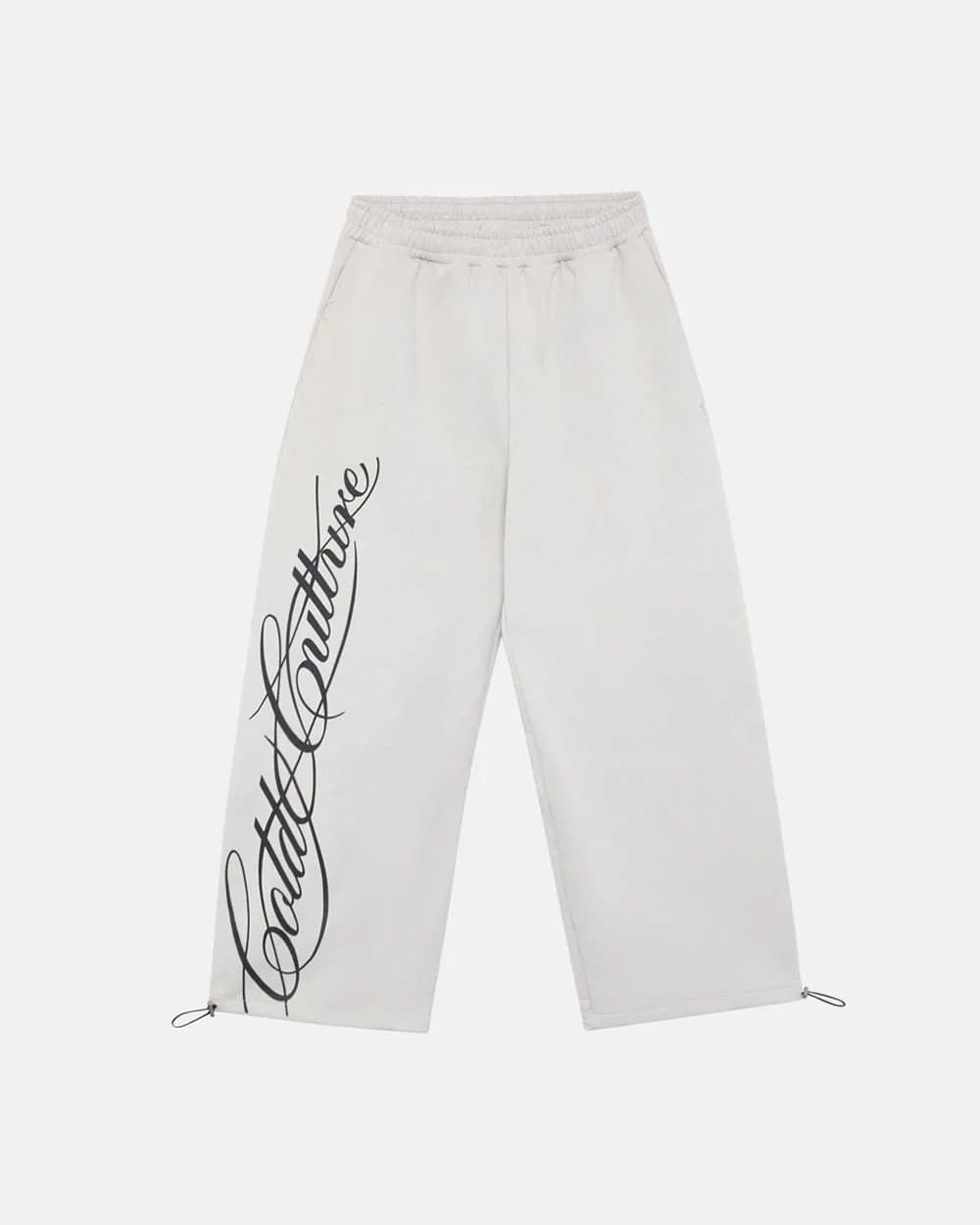 SCRIPT SWEATPANTS LIGHT GREY 2