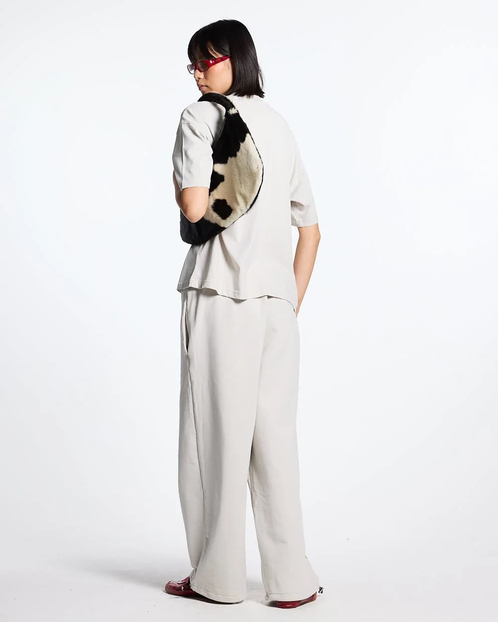 SCRIPT SWEATPANTS LIGHT GREY 7