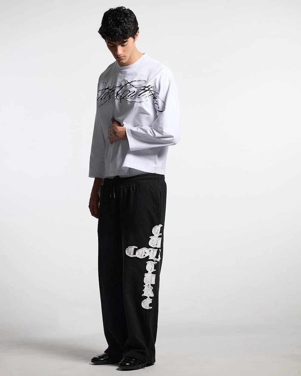 CROSSED SWEATPANTS BLACK 6