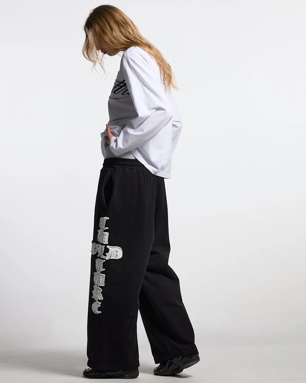 CROSSED SWEATPANTS BLACK 7