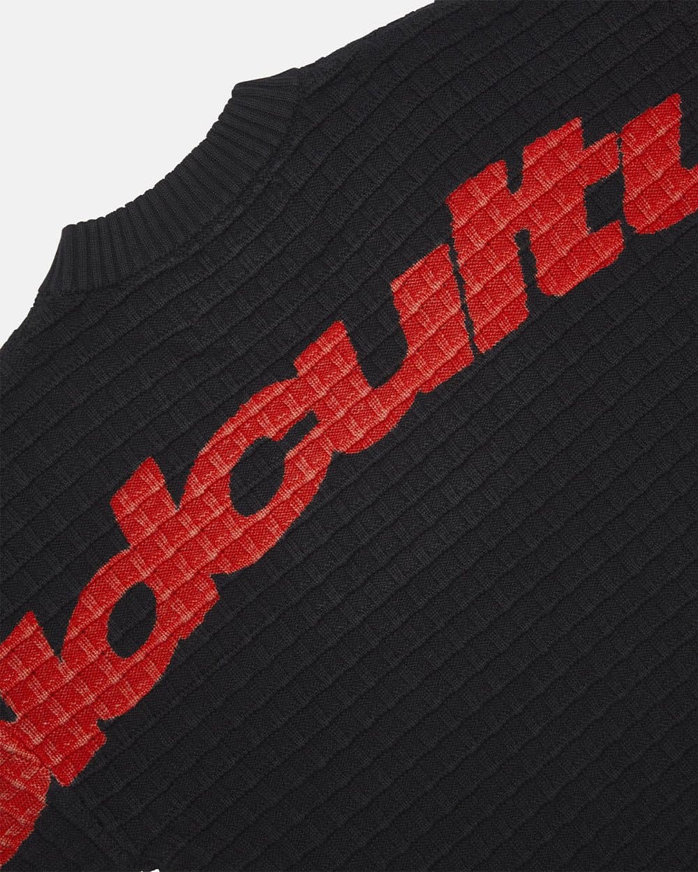 CRUNCHY WAFFLE KNIT BLACK 5