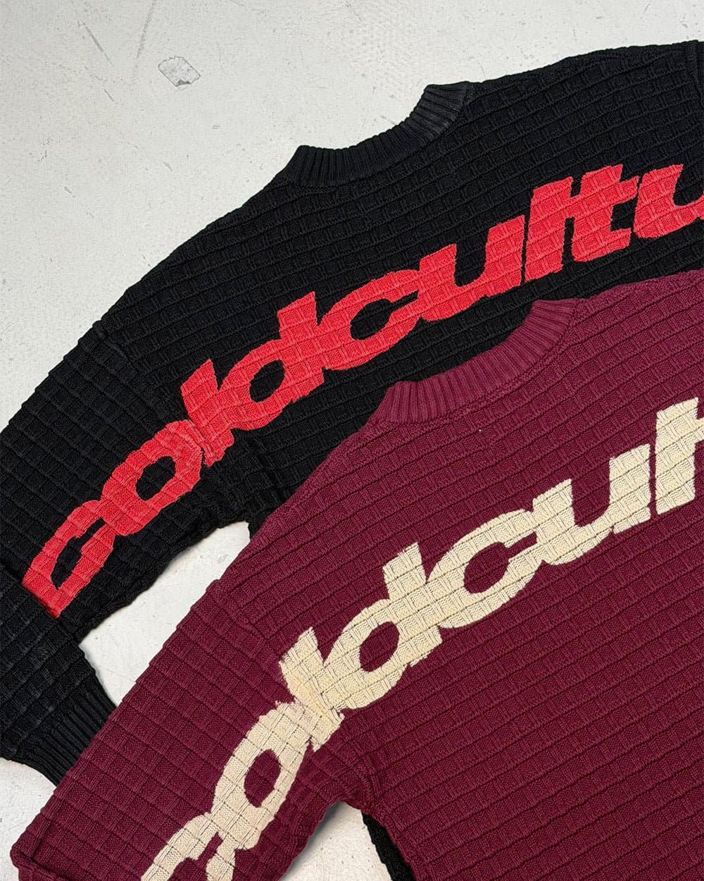 CRUNCHY WAFFLE KNIT BLACK 10