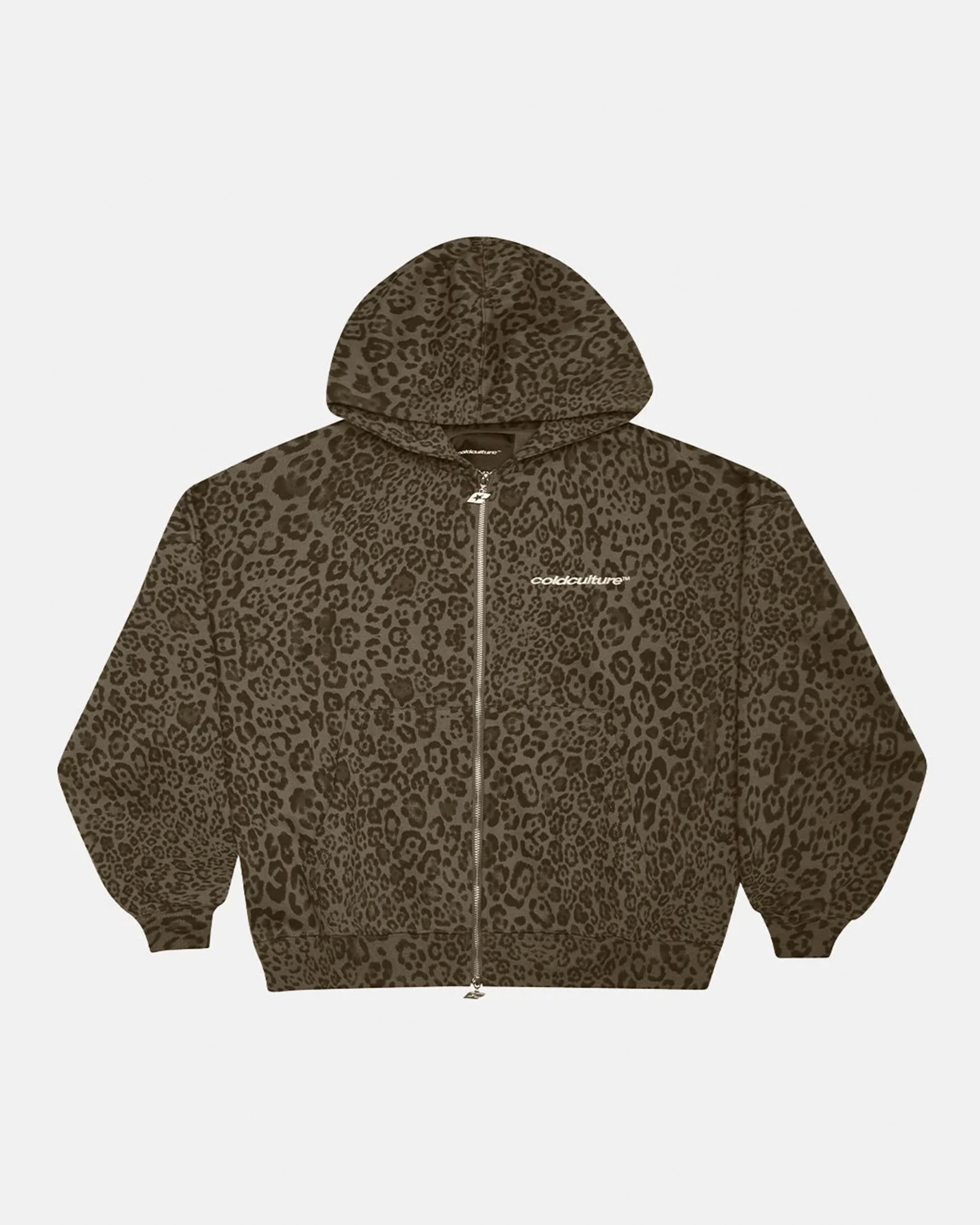 NOCTURNE BEAST ZIP HOODIE BROWN by COLD CULTURE