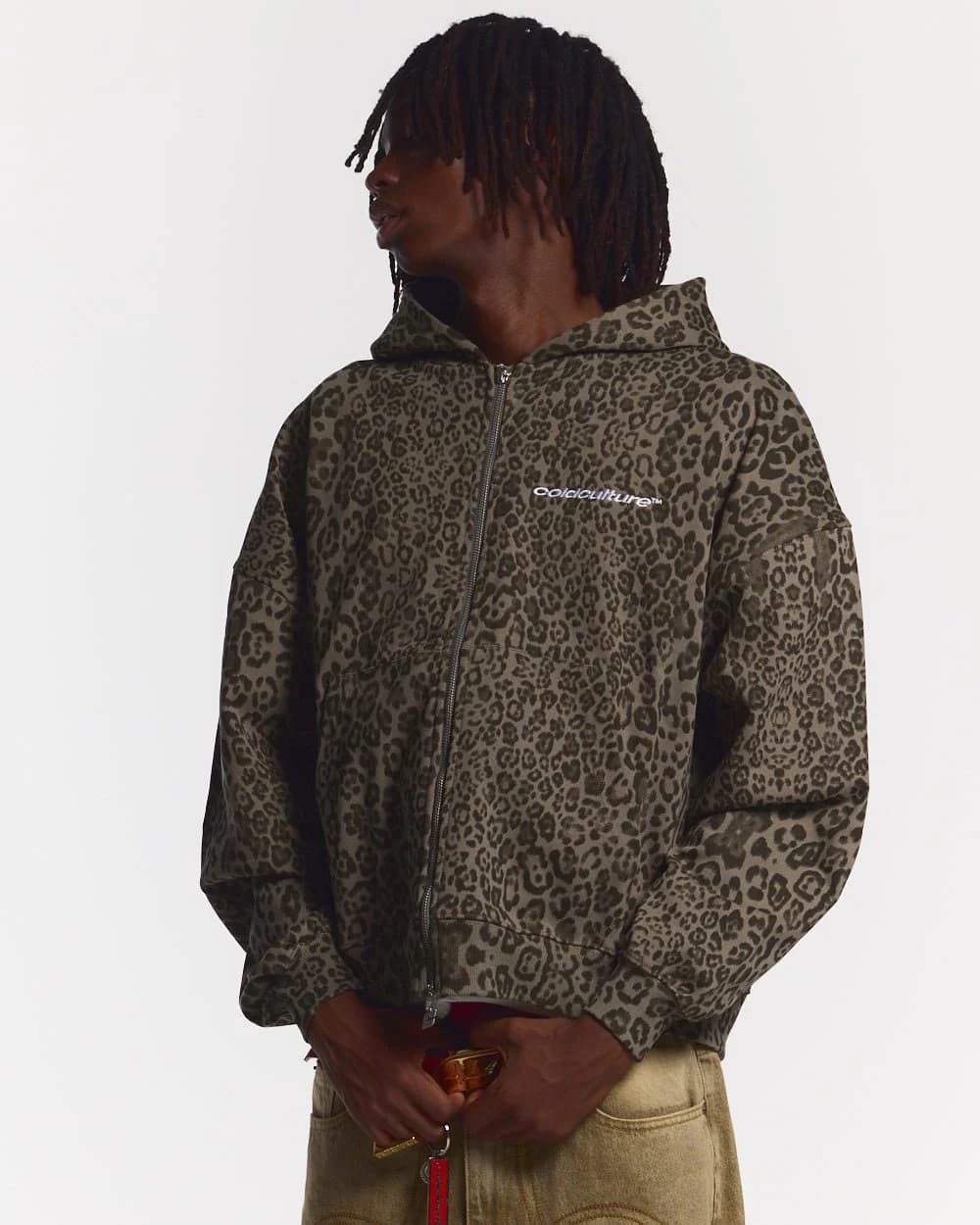 NOCTURNE BEAST ZIP HOODIE BROWN 2