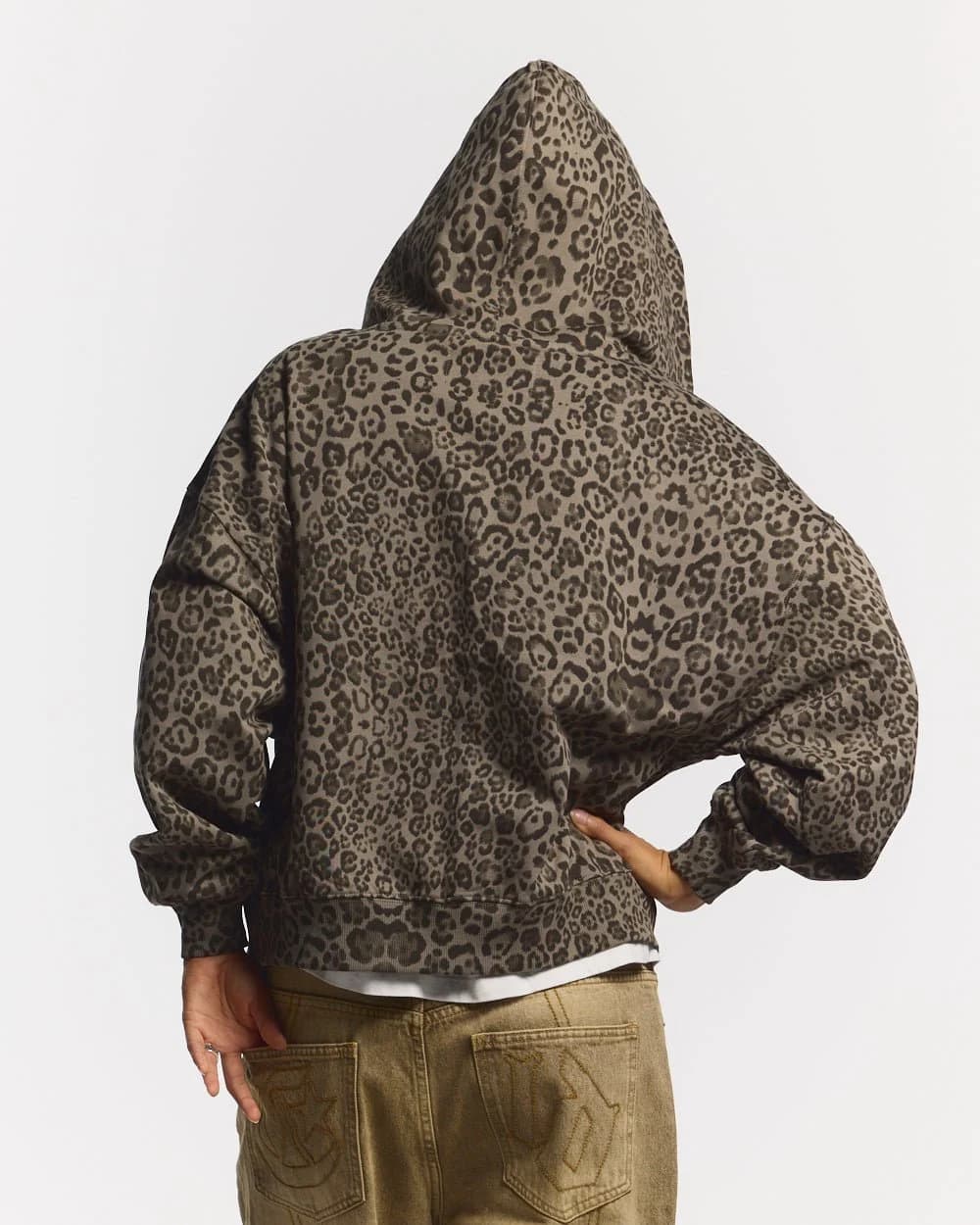 NOCTURNE BEAST ZIP HOODIE BROWN 6