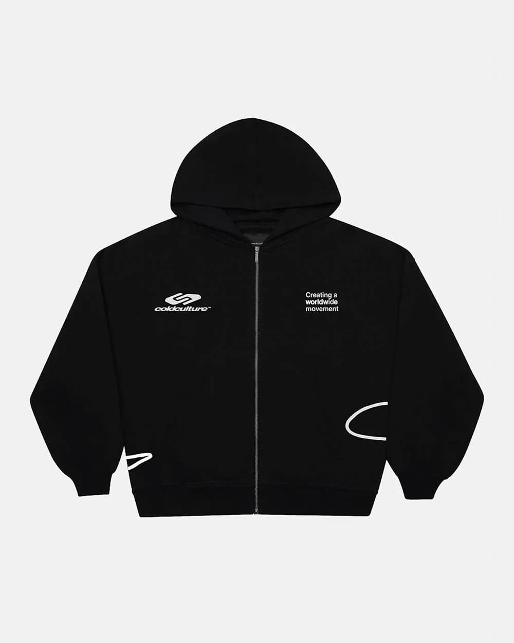 DEFENSE ZIP HOODIE BLACK 3